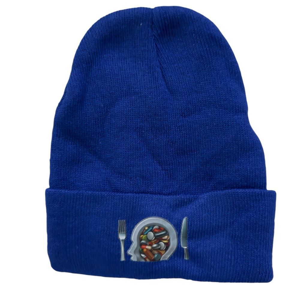 Other NWT Blue All In My Head Beanie Unisex OS | Streetwear Skater Size ONE SIZE - 1 Thumbnail