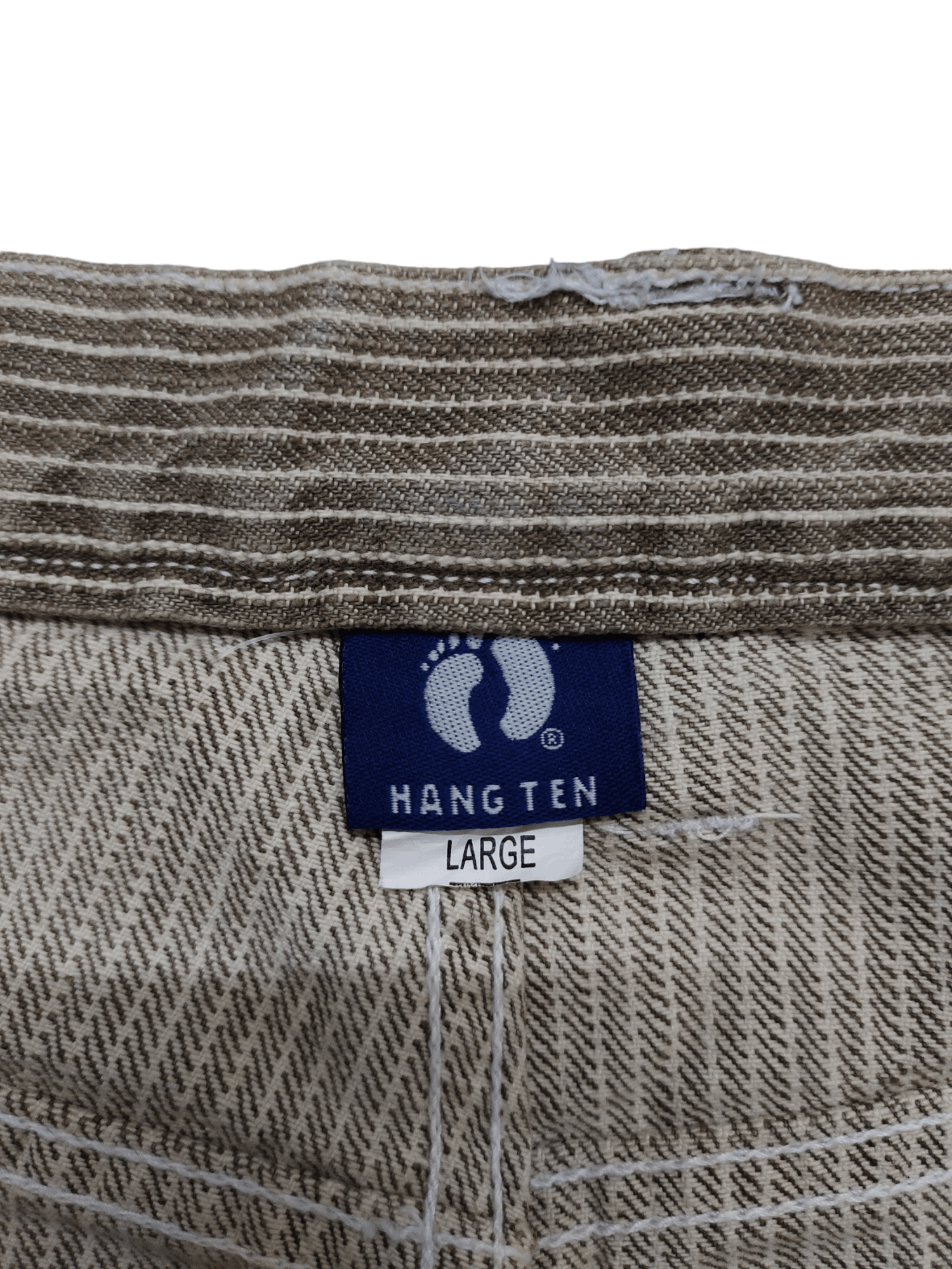 Japanese Brand Vintage Y2k Hang Ten Hickory Carpenter Denim Pants Orslow Size US 33 - 13 Thumbnail