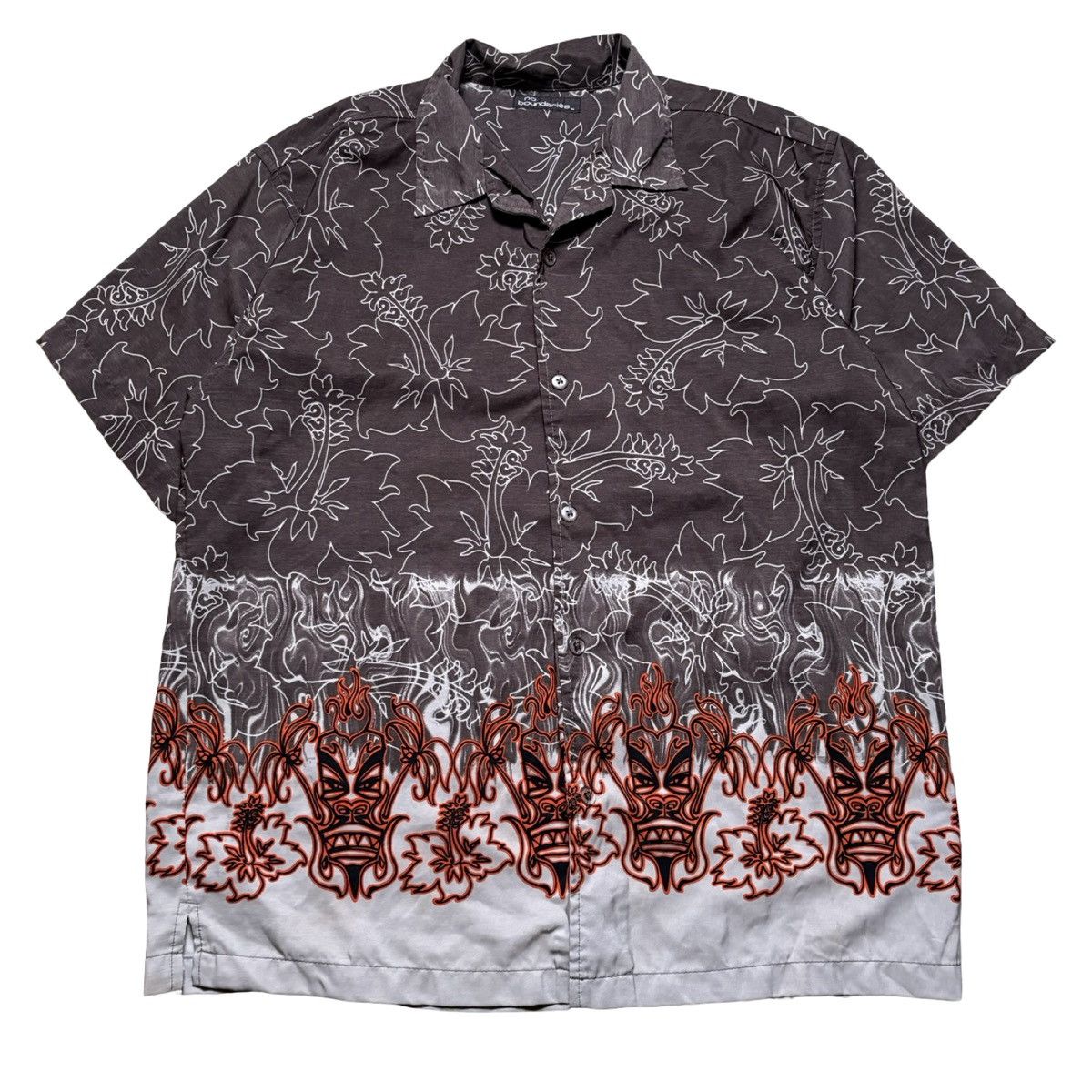 Other Vintage Y2K No Boundaries Button Shirt Flames Hawaii XL Size US XL / EU 56 / 4 - 1 Thumbnail