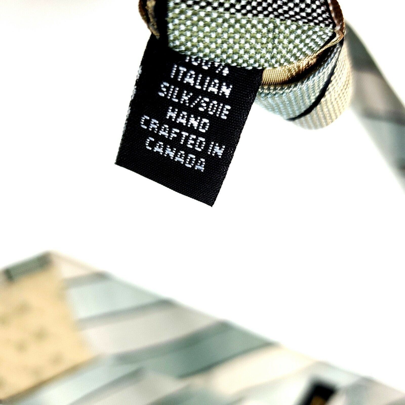 Dior Dior Signature Silk Tie Green Woven Striped Short Wide Size ONE SIZE - 5 Thumbnail
