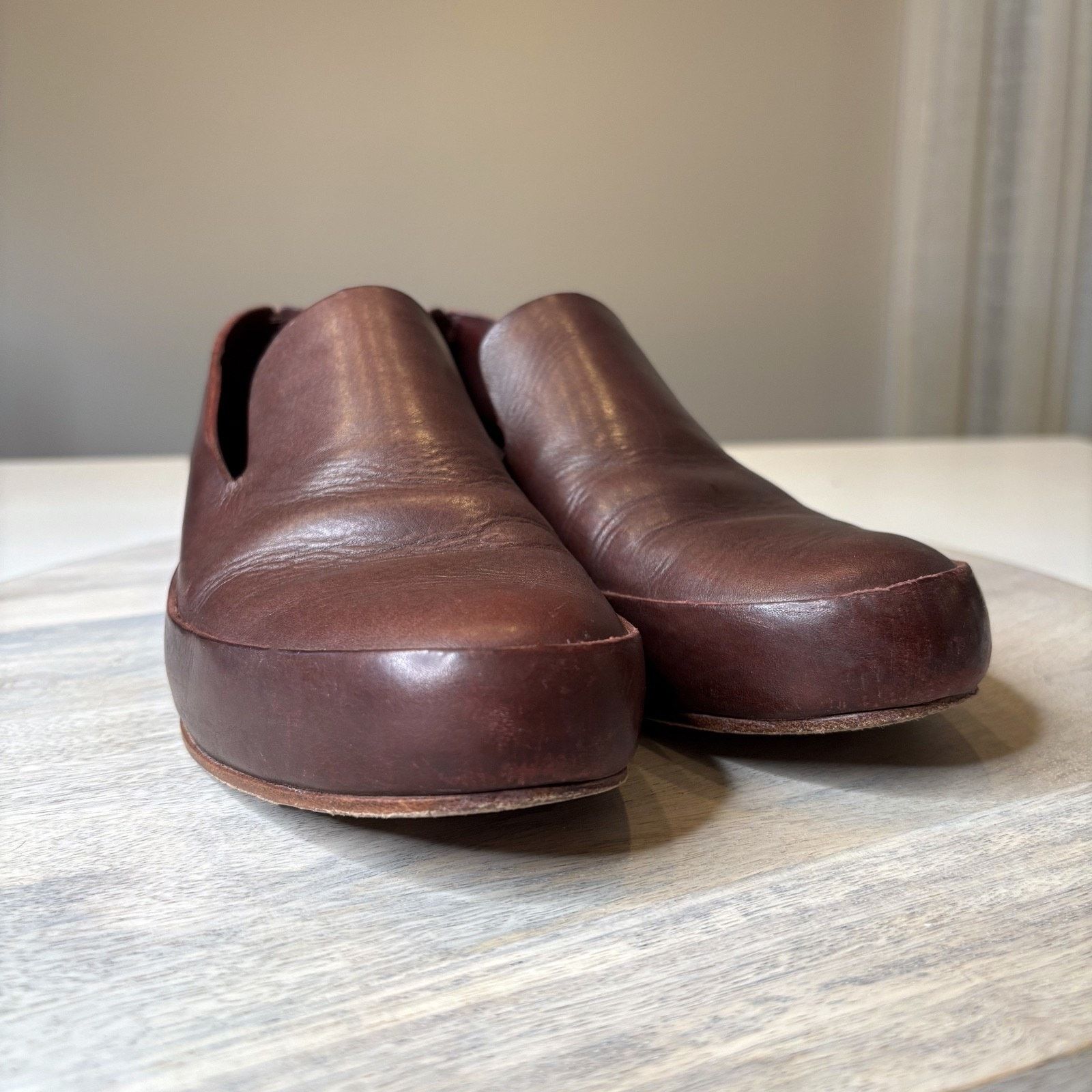 Feit Feit Handmade Maroon Red Leather Loafers Women's Size 9 US Size US 9 / IT 39 - 5 Thumbnail