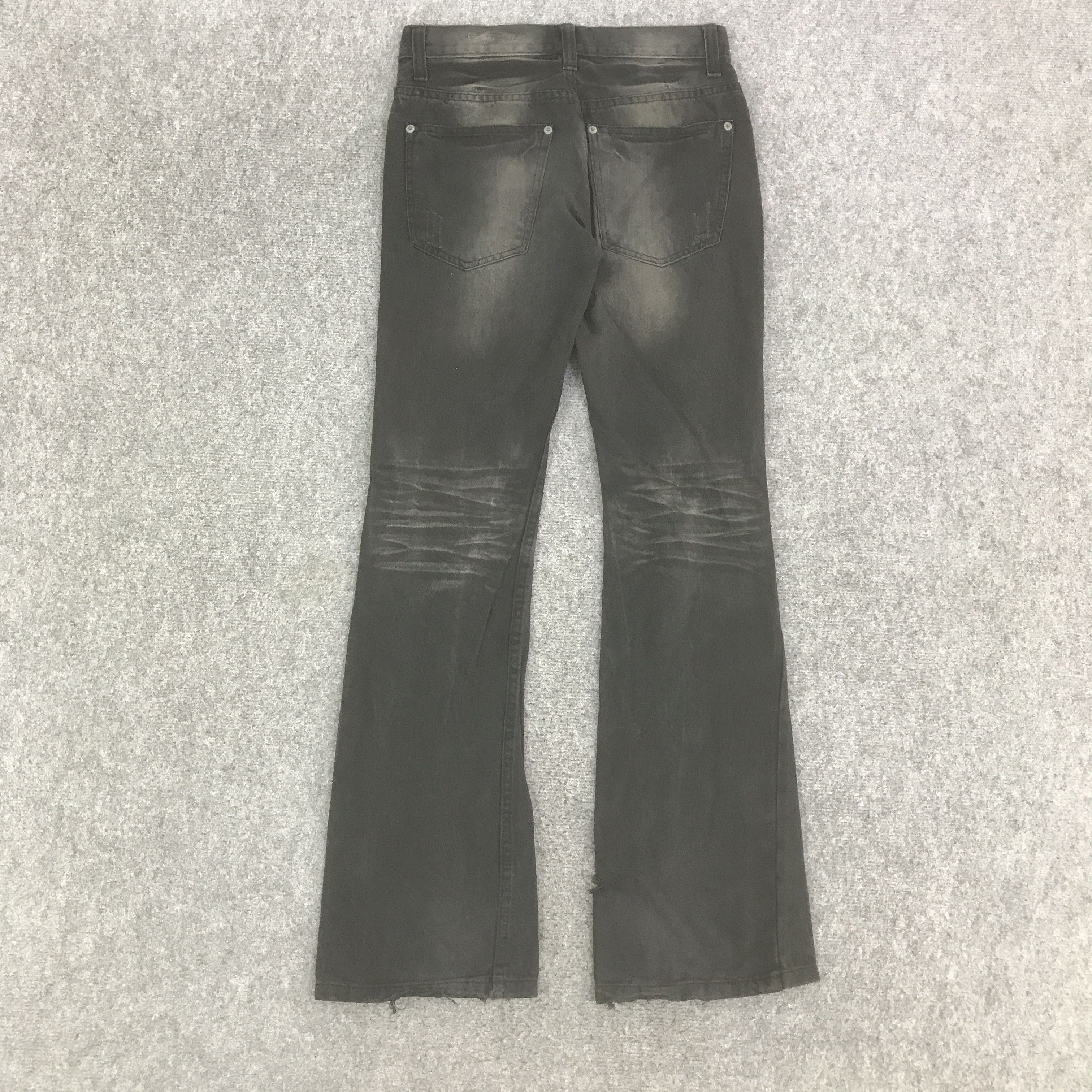 Japanese Brand JAPANESE BRAND BLACK PUNK DISTRESSED DENIM PANTS K129B5 Size US 28 / EU 44 - 4 Thumbnail
