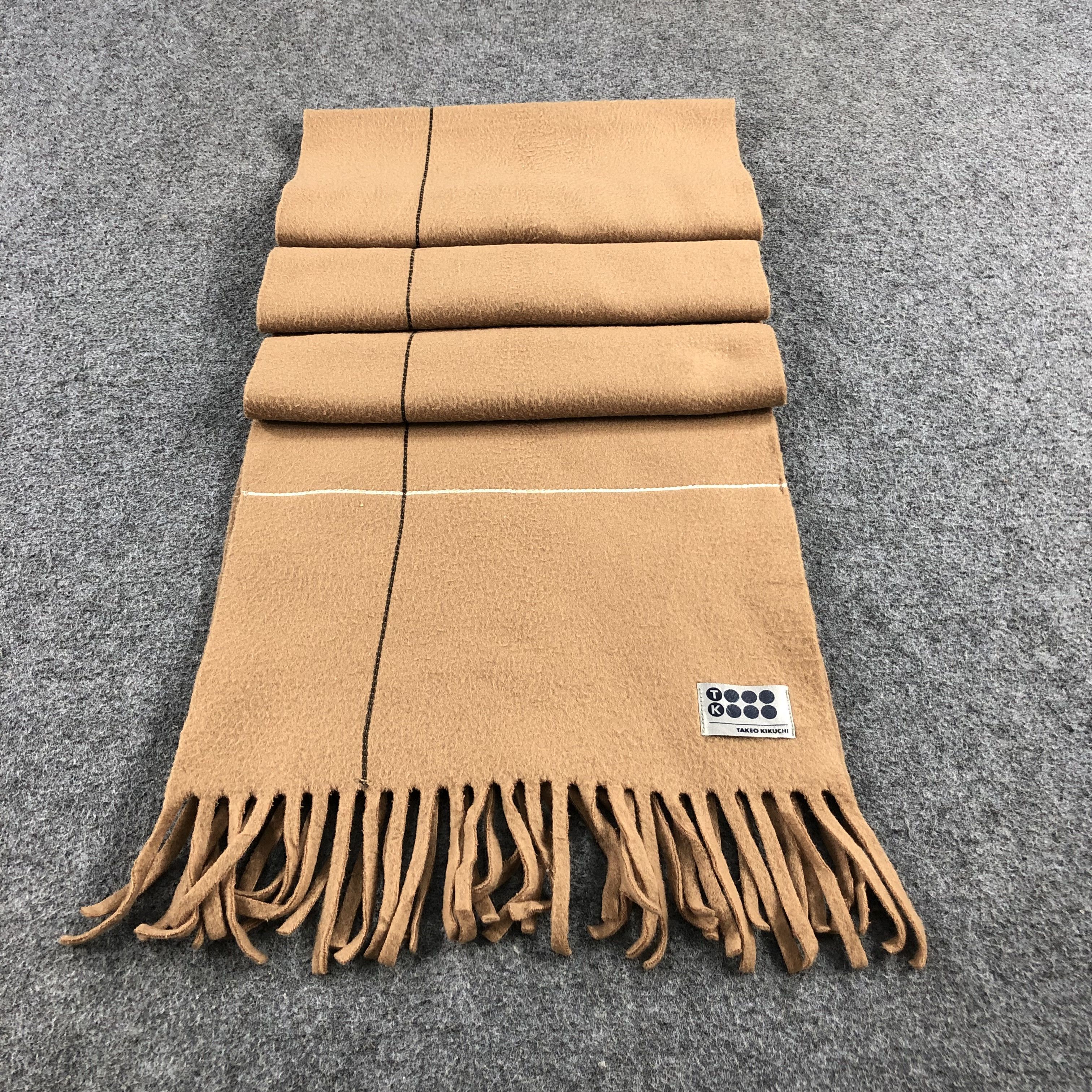 Takeo Kikuchi Takeo Kikuchi Wool Scarf Muffler V829 Size ONE SIZE - 2 Thumbnail