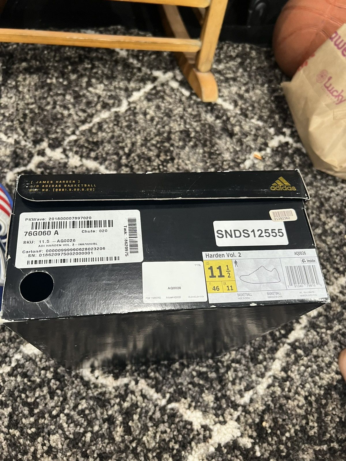 Adidas Harden vol.2 Size US 11.5 / EU 44-45 - 7 Thumbnail