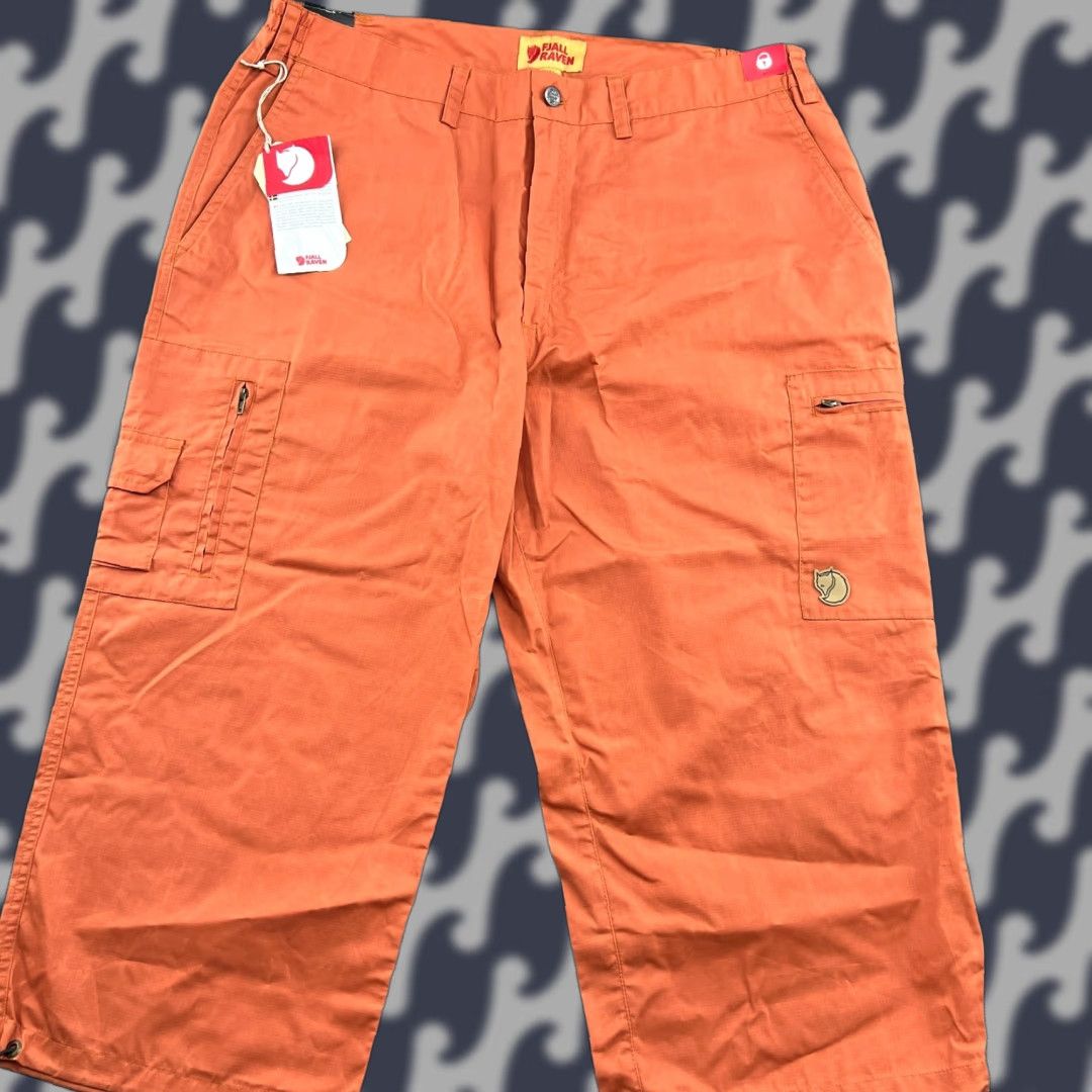 Vintage Fjällräven Barents Pro Womens Hiking Pants 52 Orange G-1000 Outdoor Hiking Trekking Pants Women XS? Size 38" / US 16 / IT 52 - 1 Thumbnail