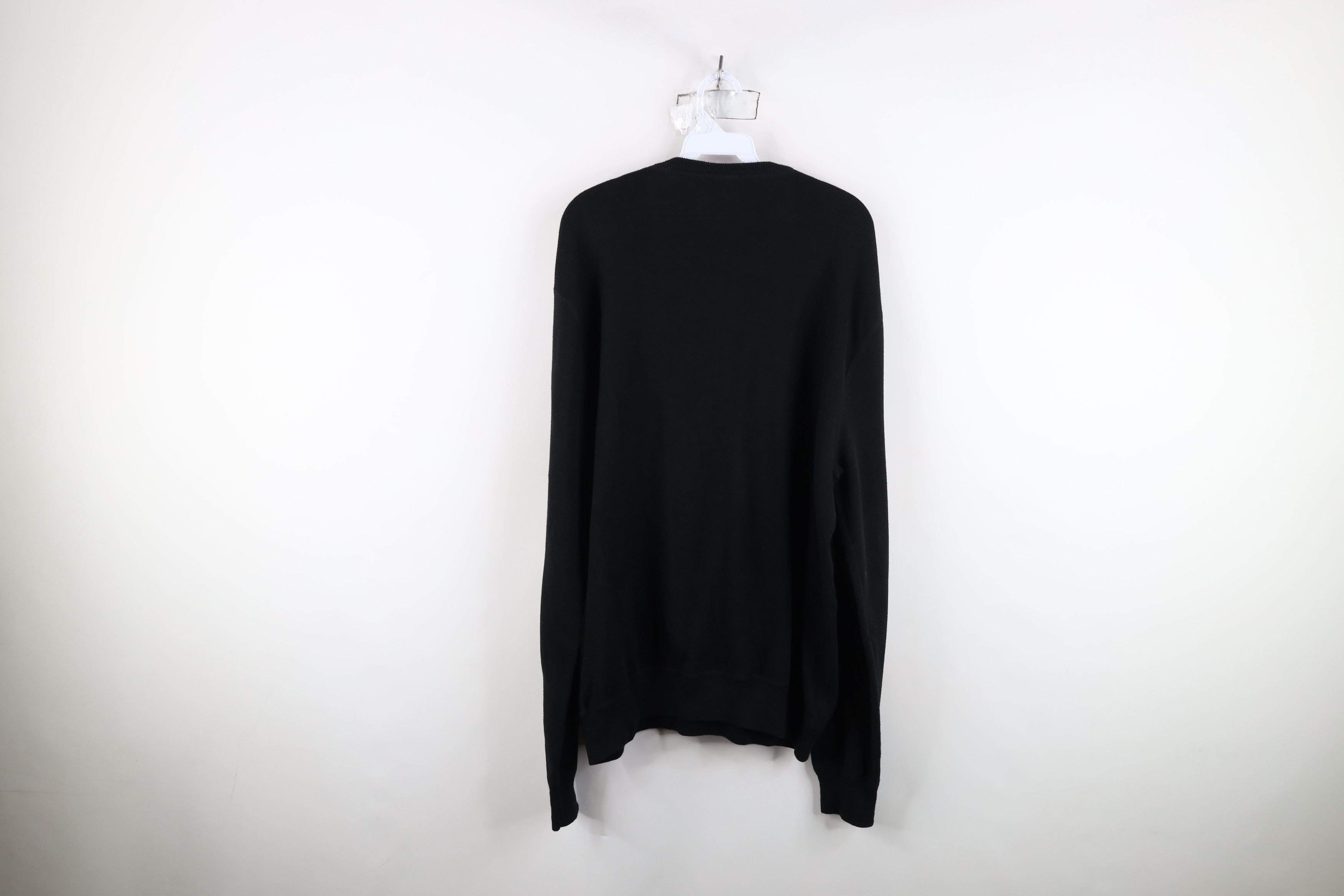 Polo Ralph Lauren Vintage 90s Ralph Lauren Ribbed Knit Crewneck Sweater Black Size US XL / EU 56 / 4 - 12 Thumbnail