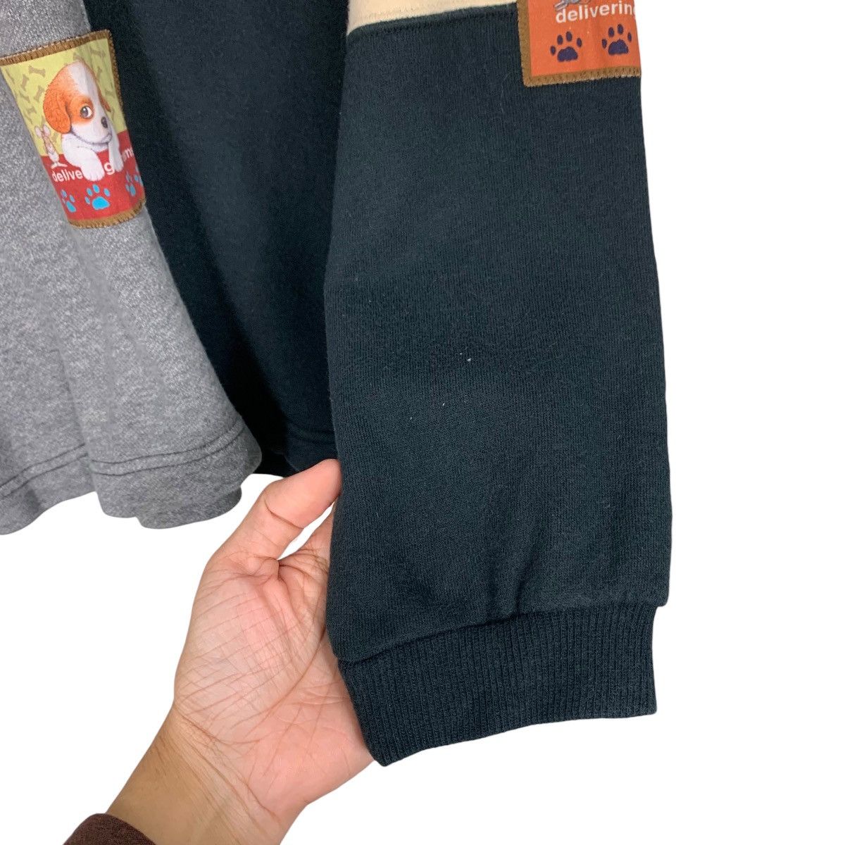 Japanese Brand KUNIO SATO Puppies Patches Logo Checked Sweatshirt #1737-C77 Size US L / EU 52-54 / 3 - 9 Thumbnail