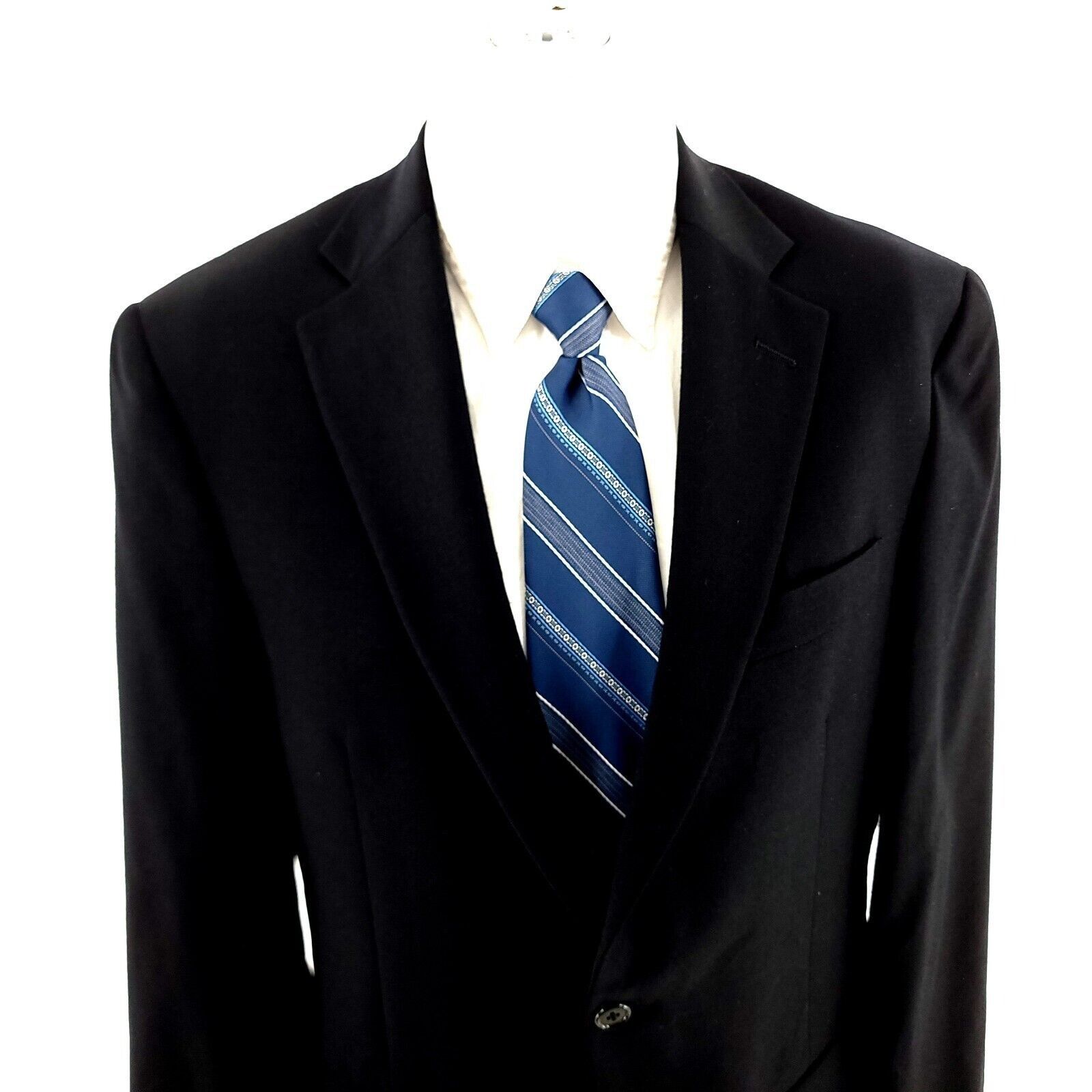 Hart Schaffner Marx DAMAGED Hart Schaffner Marx Flannel Wool 2 Button Blazer 38R Size 38R - 1 Thumbnail