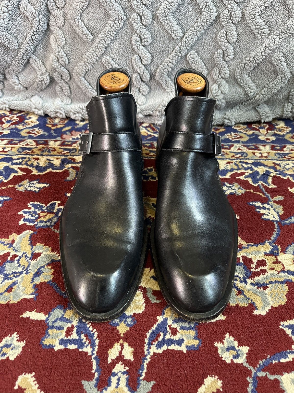 Versace Versace Strapped Buckle Shoes Genuine Leather Retail $995 🔥 Size US 8 / EU 41 - 2 Thumbnail