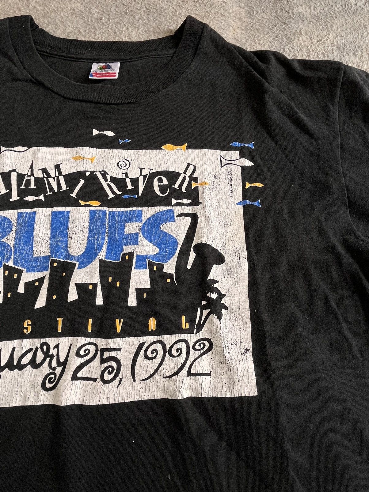 Band Tees Blues Festival January 25, 1992 Tees Size US XL / EU 56 / 4 - 4 Thumbnail