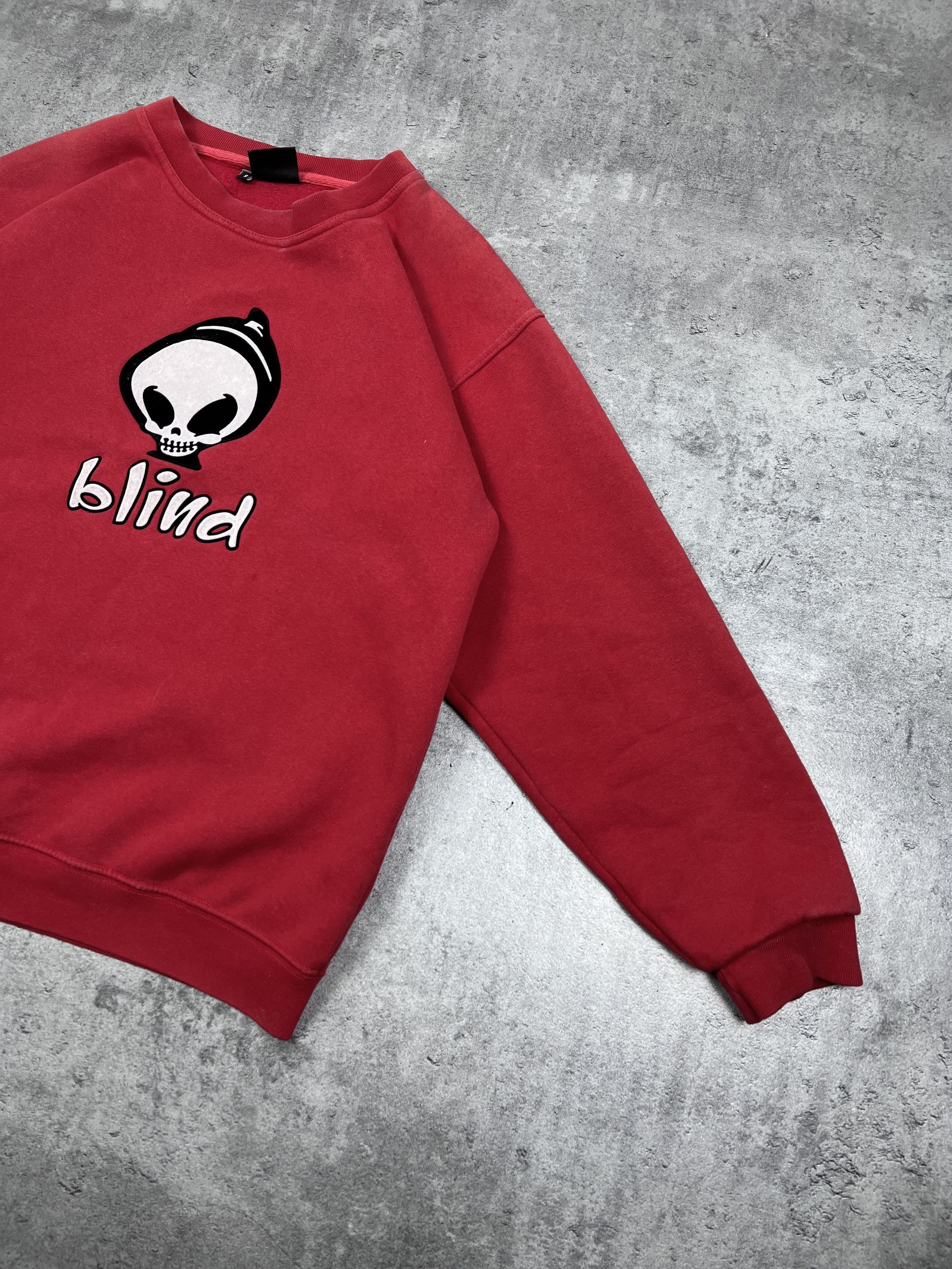 Blind Skateboards VINTAGE 90s BLIND SKATEBOARDS CREWNECK SWEATSHIRT BIG LOGO Size US M / EU 48-50 / 2 - 2 Thumbnail