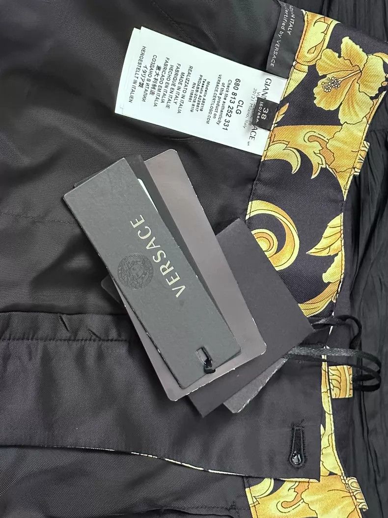 Versace Versace Gold baroque print shirt Size US 36 / EU 52 - 4 Thumbnail