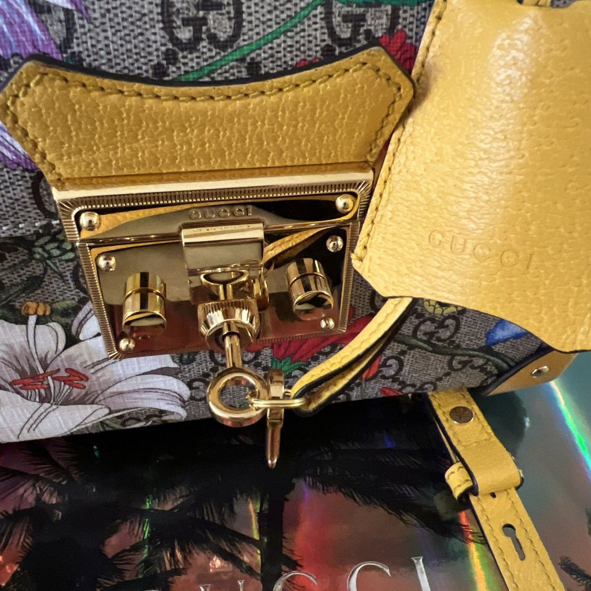 Gucci GUCCI GG Flora Padlock Bamboo Multicolor Limited Edition Size ONE SIZE - 16 Thumbnail