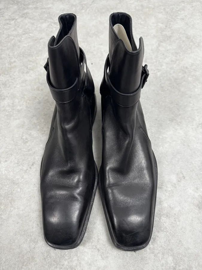 Gucci Gucci Black Buckle Leather Boots Size US 13 / EU 46 - 4 Thumbnail