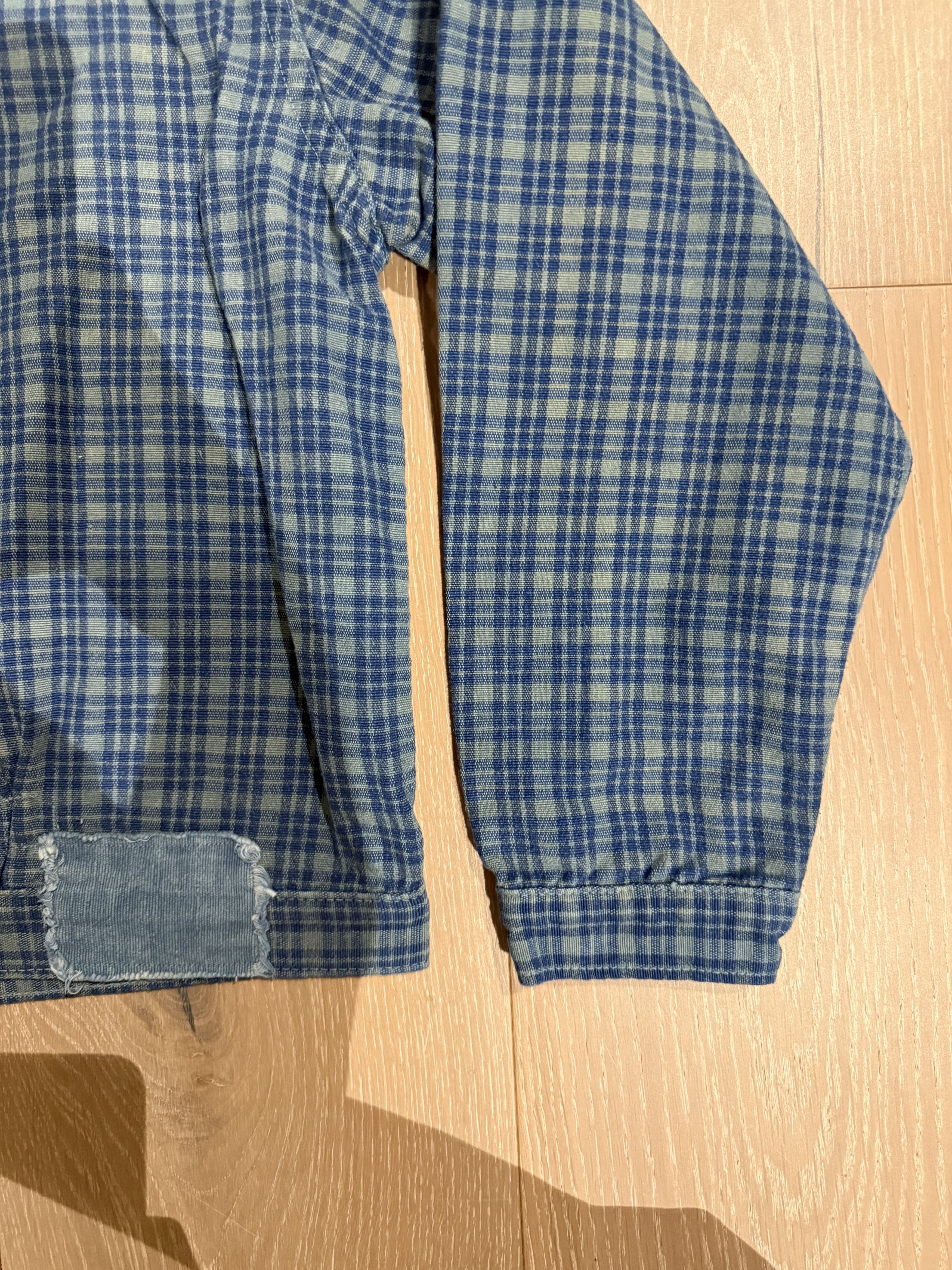 Story Mfg. 💚 Blue In Green x Story Mfg. Sundae Jacket Indigo Mud Check Size US M / EU 48-50 / 2 - 15 Thumbnail