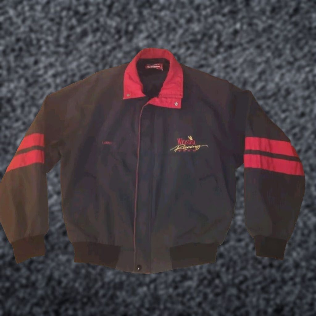 NASCAR VINTAGE Swingster NASCAR Jacket Mens XL USA Winston Racing Team ...