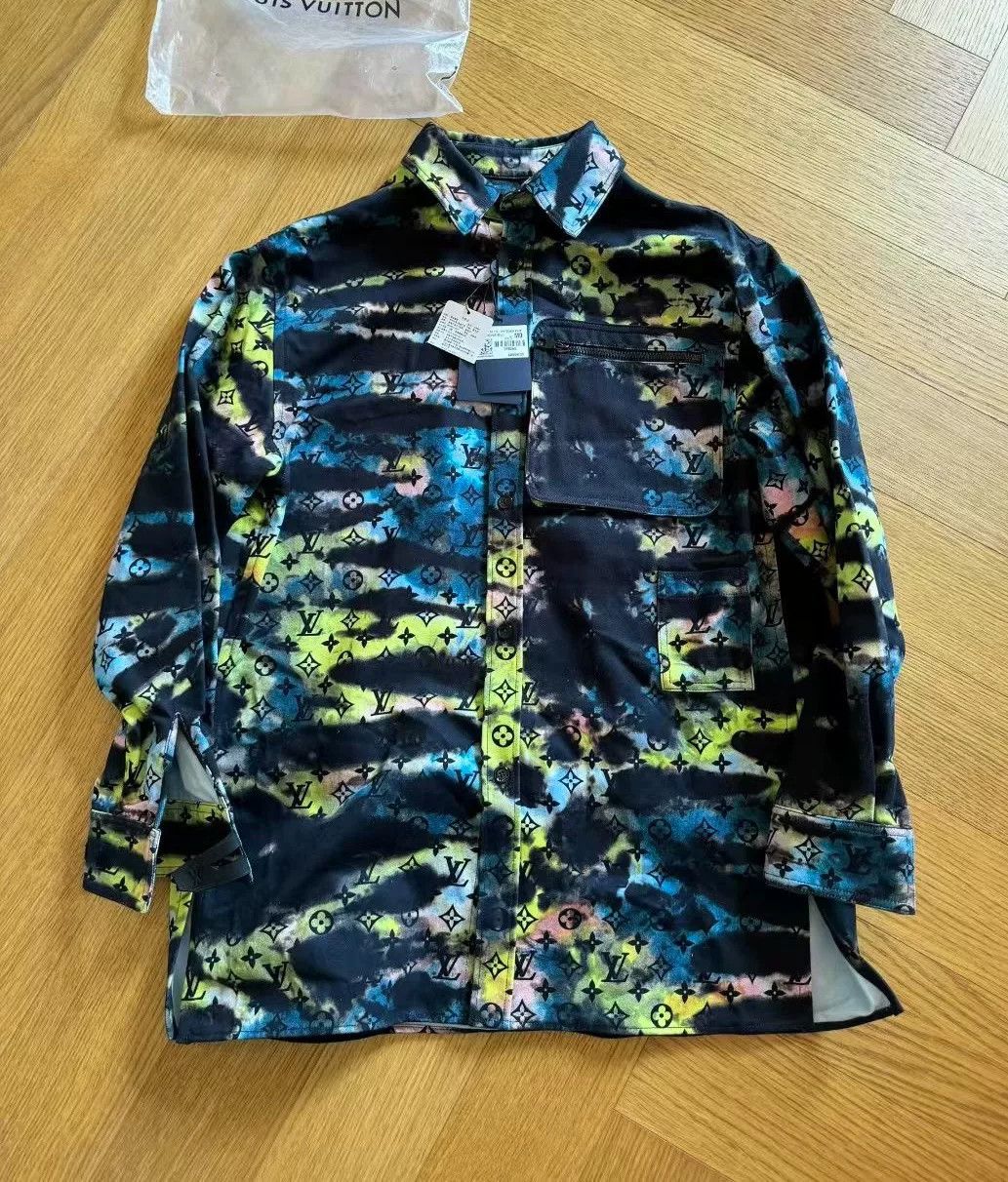 Louis Vuitton Louis Vuitton Sunset Tie-Dye Monogram Denim Jacket Size US M / EU 48-50 / 2 - 1 Thumbnail