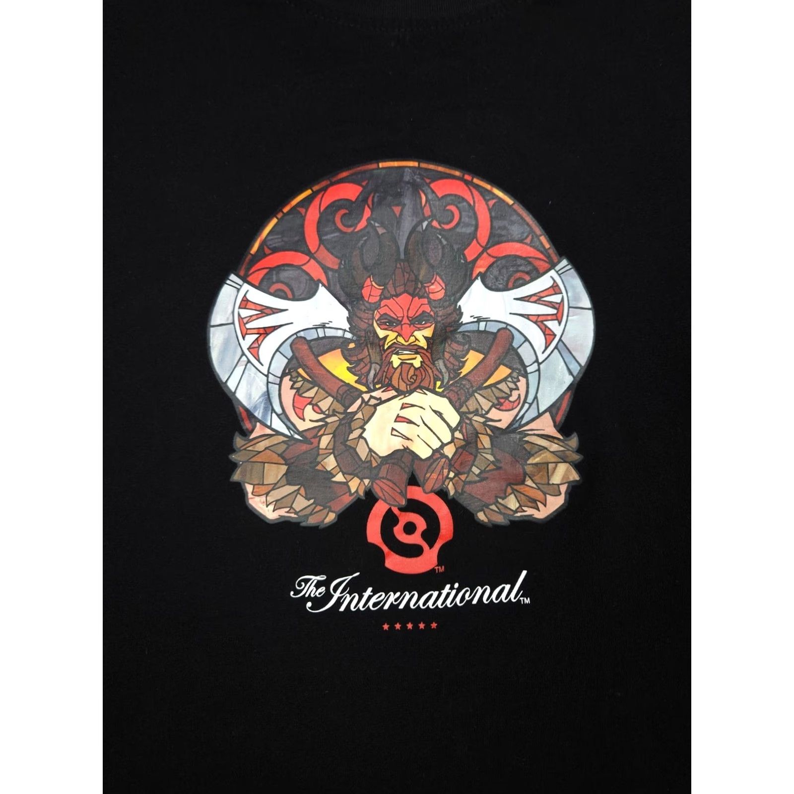 Doublet DOTA 2 T-Shirt Men's XL Black Graphic Double Sided TI 12 Beast International Roller Valve Theme Game Men Regular Crew Neck Short Sleeve Cotton Shirt Size US XL / EU 56 / 4 - 2 Thumbnail