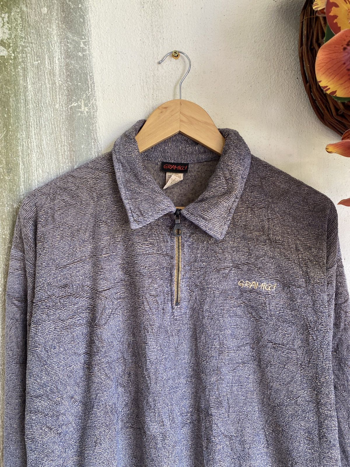 Gramicci × Vintage ✨Rare✨Gramicci Halfzipper Half Sweatshirt sweater Size US L / EU 52-54 / 3 - 3 Thumbnail