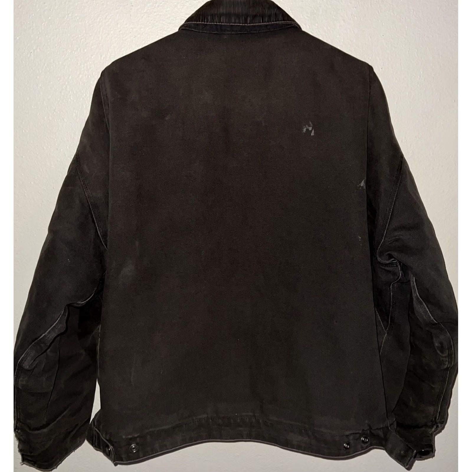 Port Authority VINTAGE Detroit Port Authority Canvas Quilted Jacket 3XL Men’s Black 90s Casual Mens Size US XXL / EU 58 / 5 - 2 Thumbnail