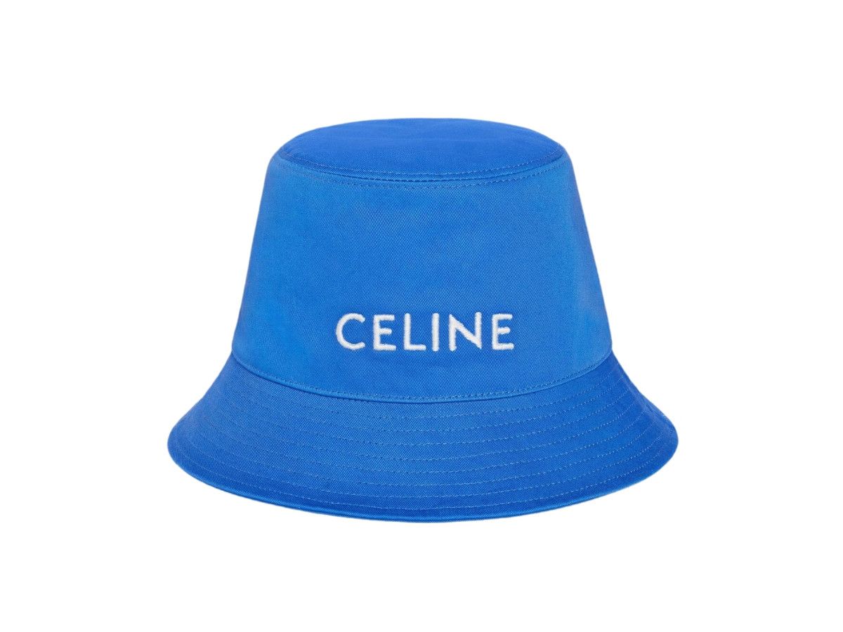 Celine o1w1db10525 Size : OS / 2AU3B9 Celine Bucket Hat in Blue Size ONE SIZE - 1 Thumbnail