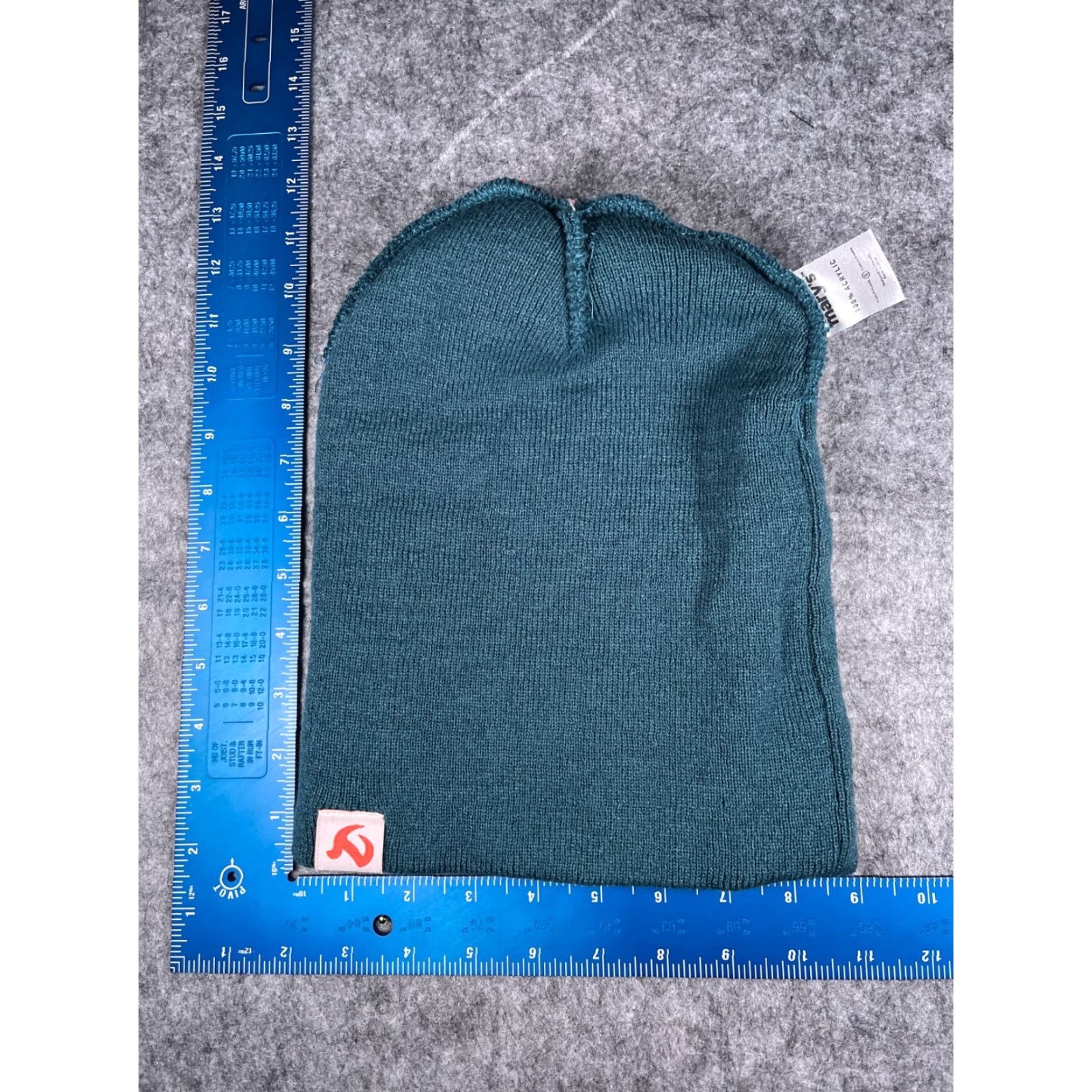 Vintage Bud & Mary's Beanie Toque Adult One Size Blue Red Stripe Knit 100% Acrylic Pom Size ONE SIZE - 6 Thumbnail