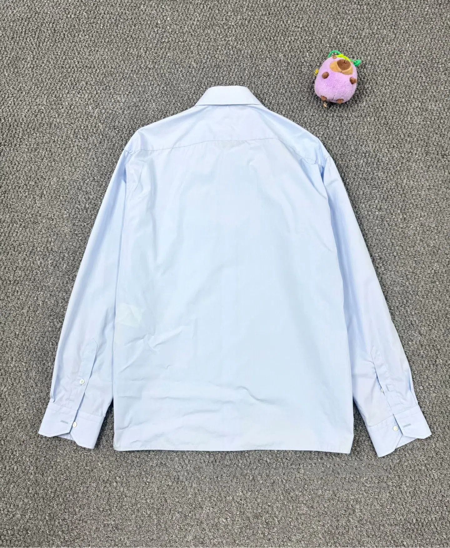 Fendi FENDI Blue Zip Pocket Logo Long Sleeve Shirt| Size S / US 4 / IT 40 - 2 Thumbnail