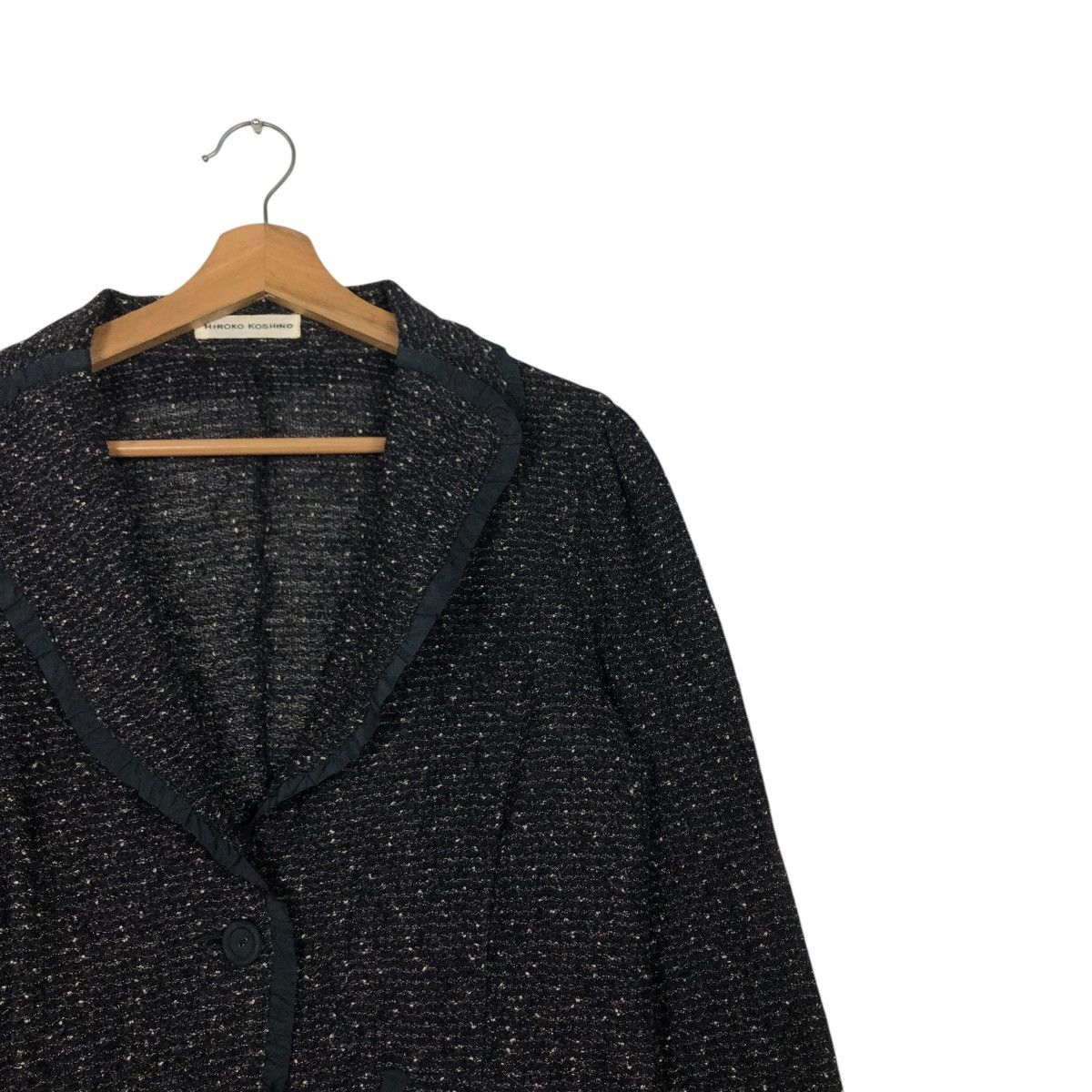 Hiroko Koshino Homme 🔥VINTAGE TWEED JACKET HIROKO KOSHINO Size M / US 6-8 / IT 42-44 - 8 Thumbnail