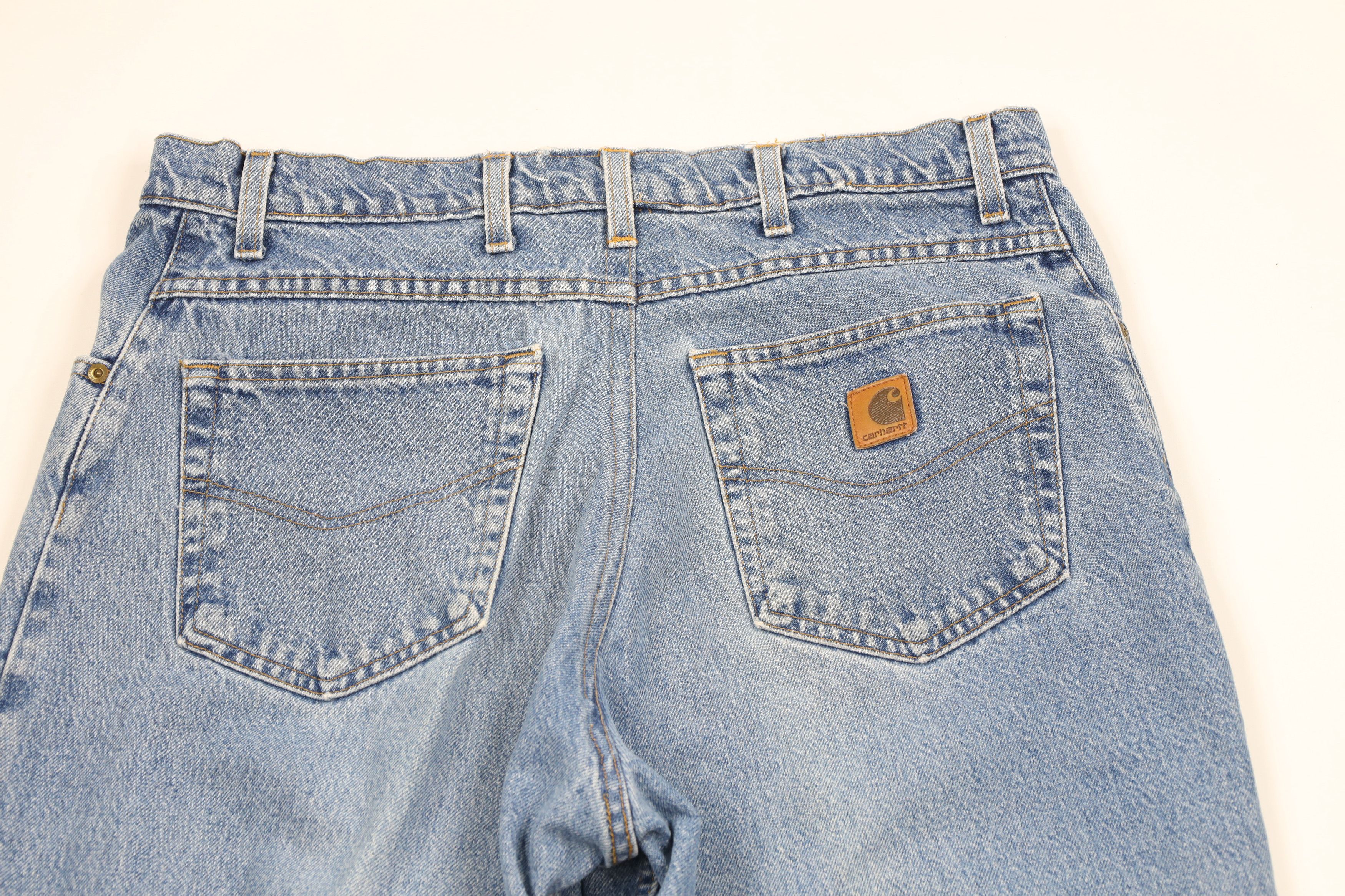 Carhartt × Vintage Vintage Y2K 2000 Carhartt Spell Out Straight Leg Denim Jeans Size US 36 / EU 52 - 10 Thumbnail