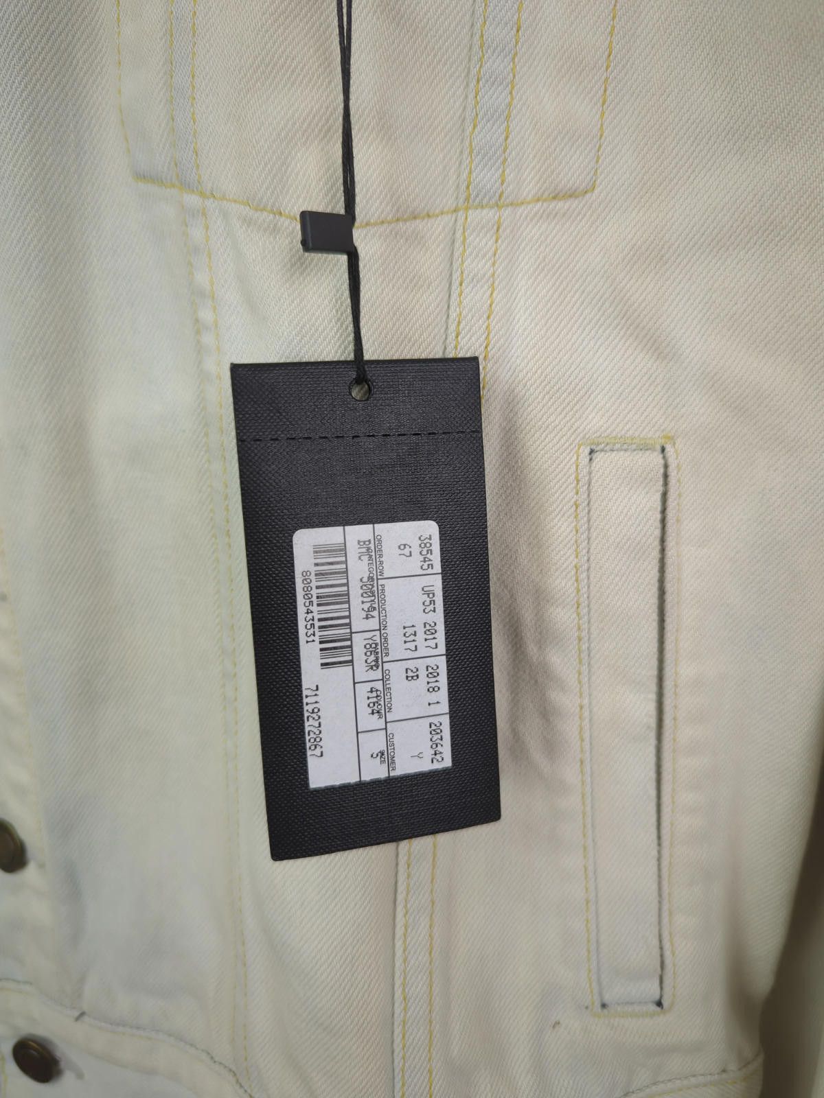 Saint Laurent Paris NWT SS18 SLP Sz S Blue Denim Trucker Jacket Light Wash Size US S / EU 44-46 / 1 - 6 Thumbnail