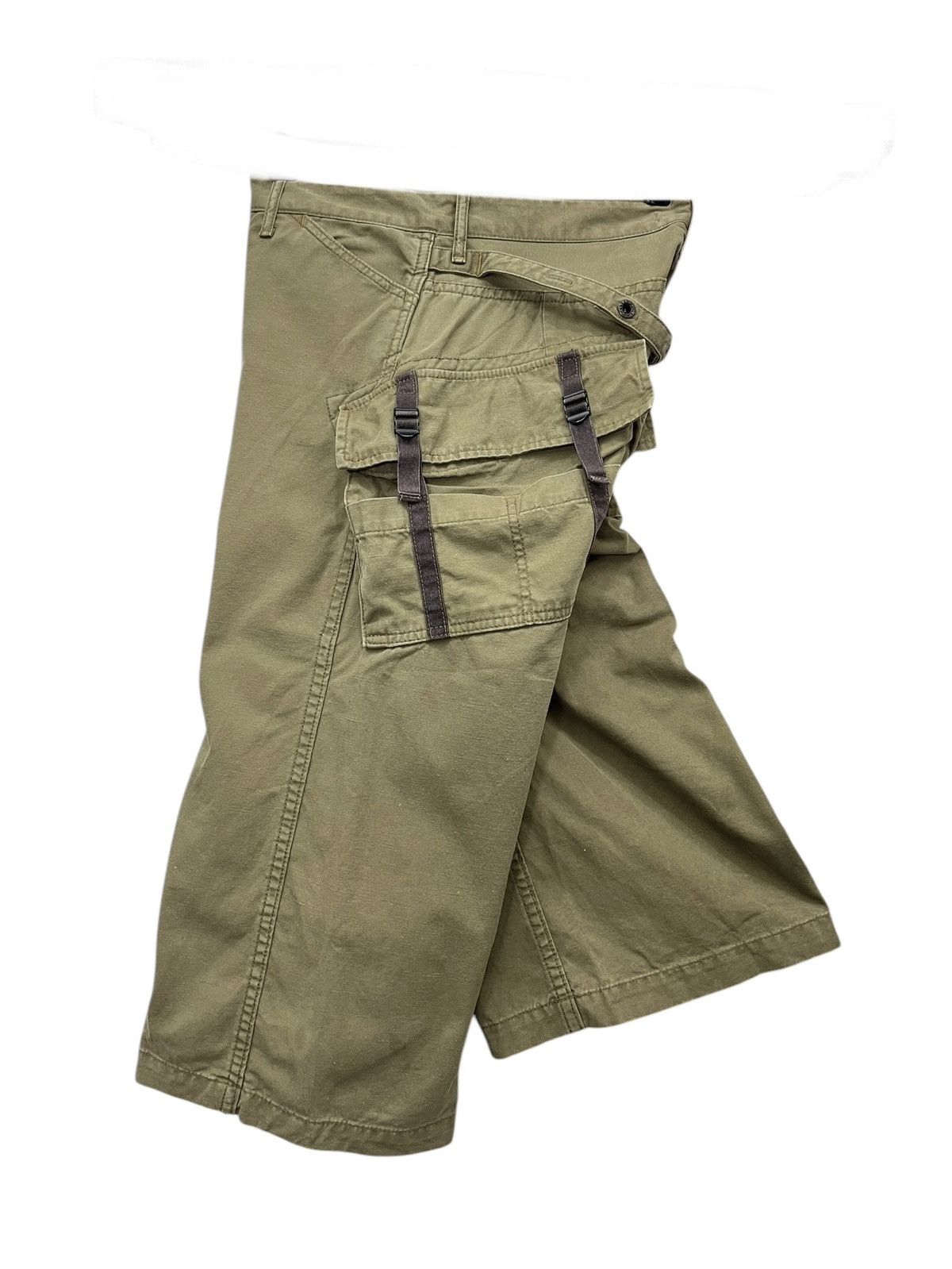 Johnbull 🔥Vintage JOHNBULL Bondage Military Streetwear Baggy Shorts Size US 30 / EU 46 - 2 Thumbnail