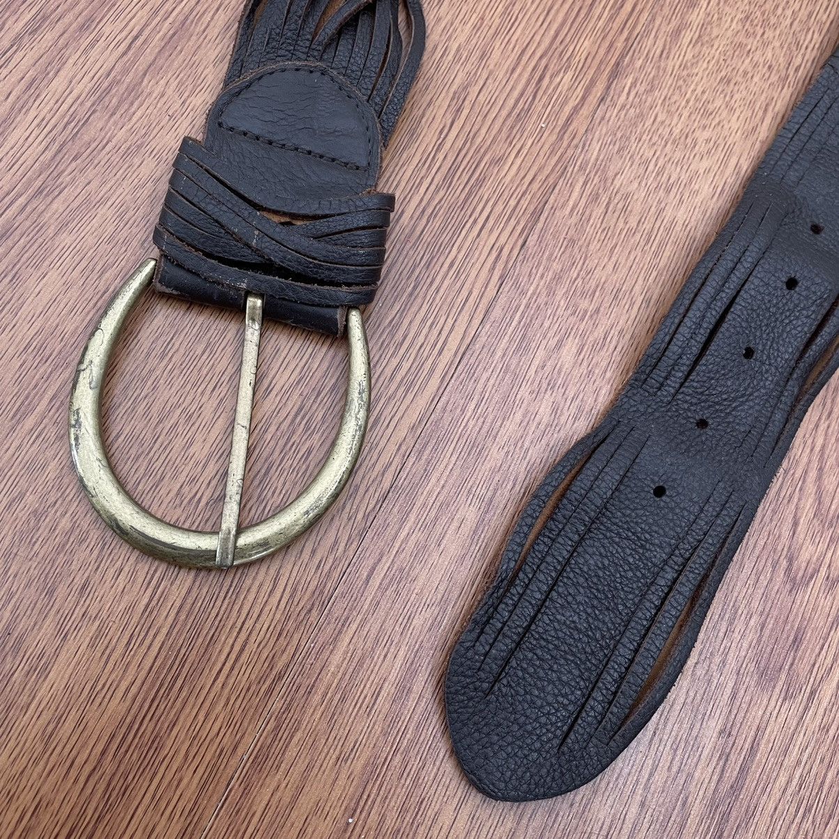 If Six Was Nine × Japanese Brand × Le Grande Bleu (L.G.B.) Brown vintage leather rope belt Size ONE SIZE - 2 Thumbnail