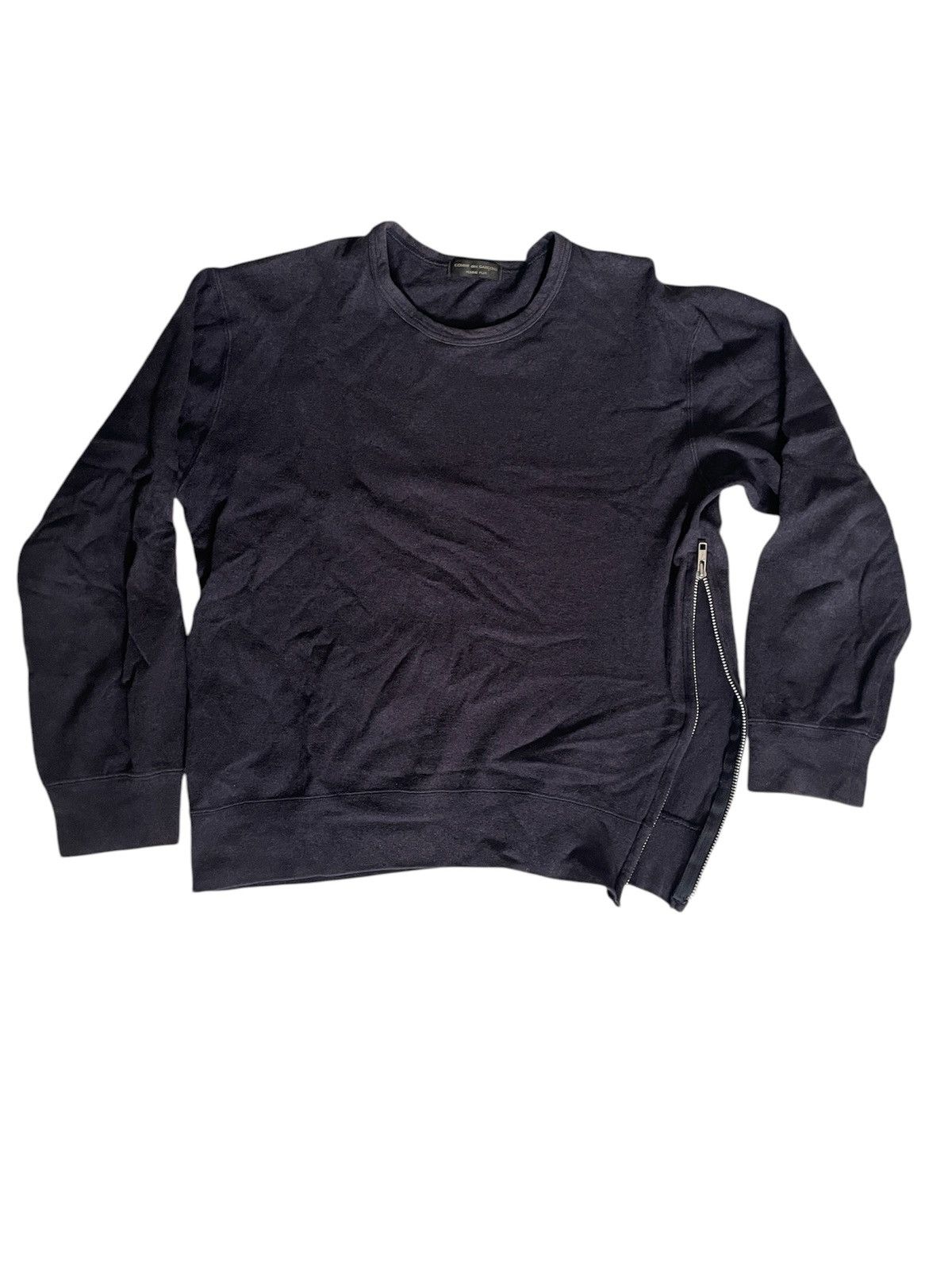 Comme des Garcons Homme Plus Asymmetrical Side Zip Sweater Size US S / EU 44-46 / 1 - 2 Thumbnail