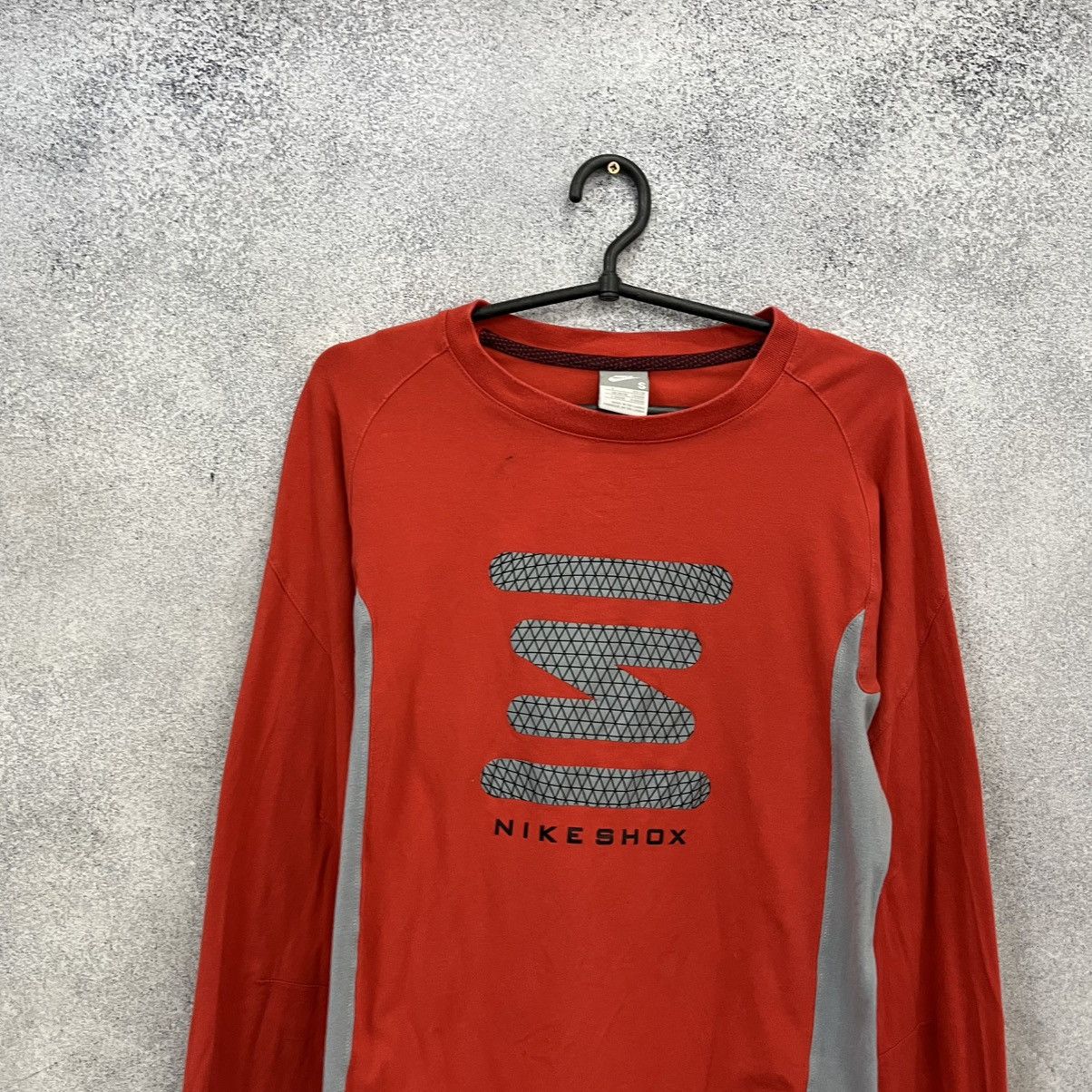 Nike Nike Shox Vintage Long Sleeve Red Big Logo Drill Size US S / EU 44-46 / 1 - 3 Thumbnail