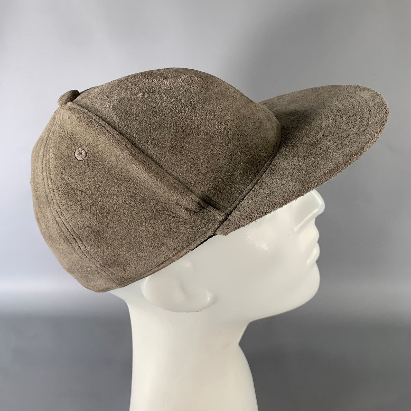 KIJIMA TAKAYUKI KIJIMA TAKAYUKI Size M Grey Solid Goat Suede Hats Size ONE SIZE - 2 Thumbnail