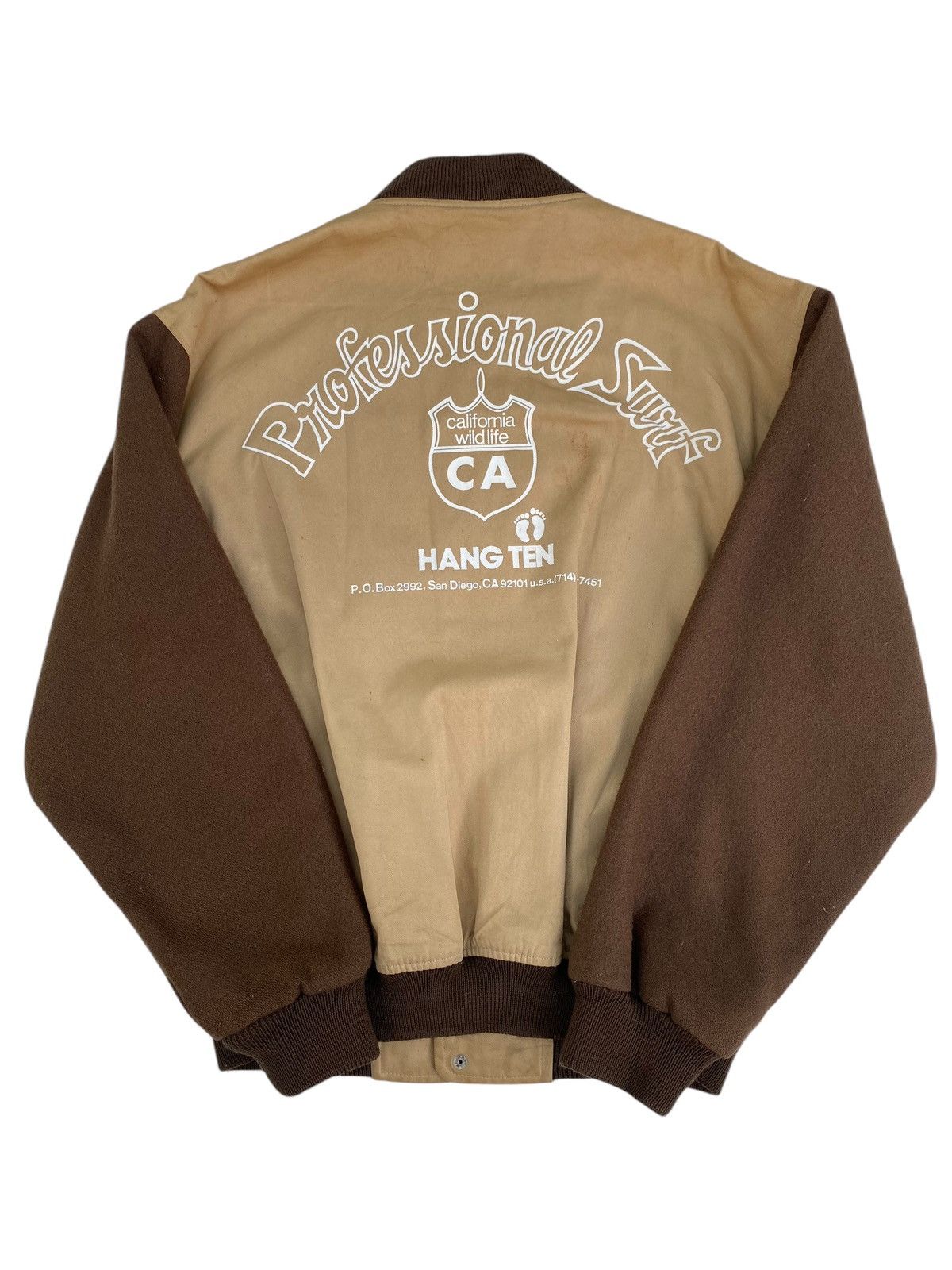 Hang Ten × Vintage Vtg Hang Ten Bomber Jacket Size US L / EU 52-54 / 3 - 2 Thumbnail