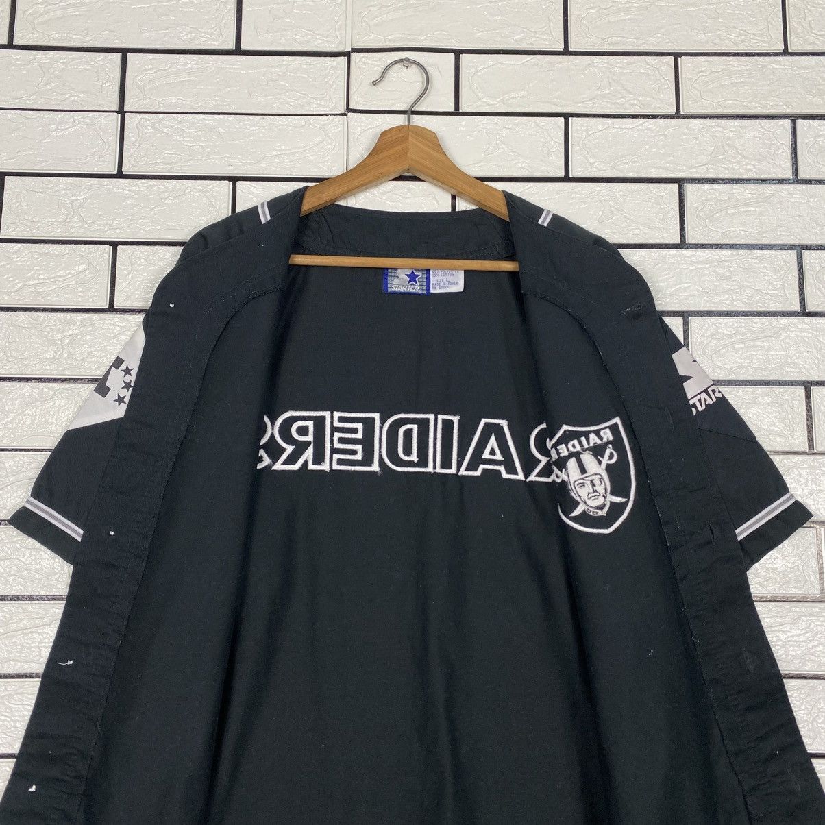 Starter 📌Sportwear Button Shirt Bowling Starter Raiders Big Logo Size US L / EU 52-54 / 3 - 17 Thumbnail