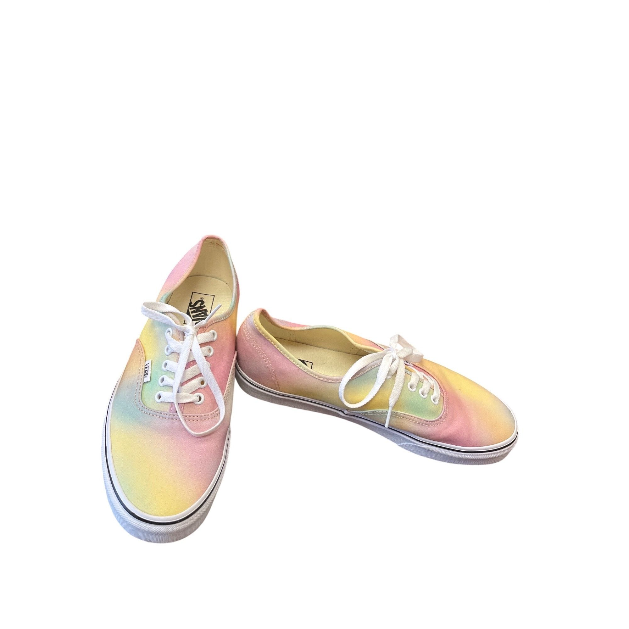 Vans Vans mens womans yellow pink low top sneakers sz 10.5m/12w S Size US 10.5 / EU 43-44 - 1 Thumbnail
