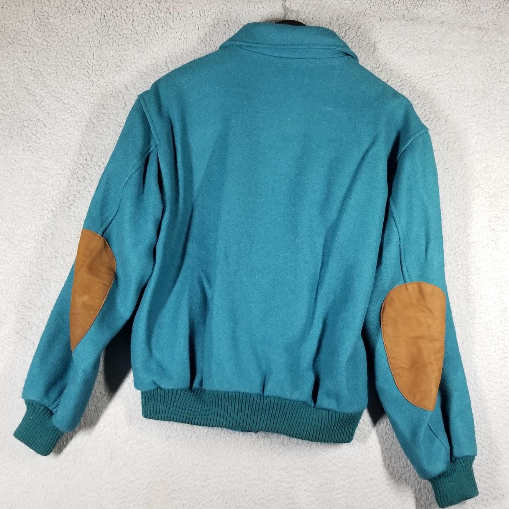 Eddie Bauer VINTAGE Eddie Bauer Jacket Mens M Teal Wool Blend Bomber 1990s Casual Mens Size US M / EU 48-50 / 2 - 3 Thumbnail