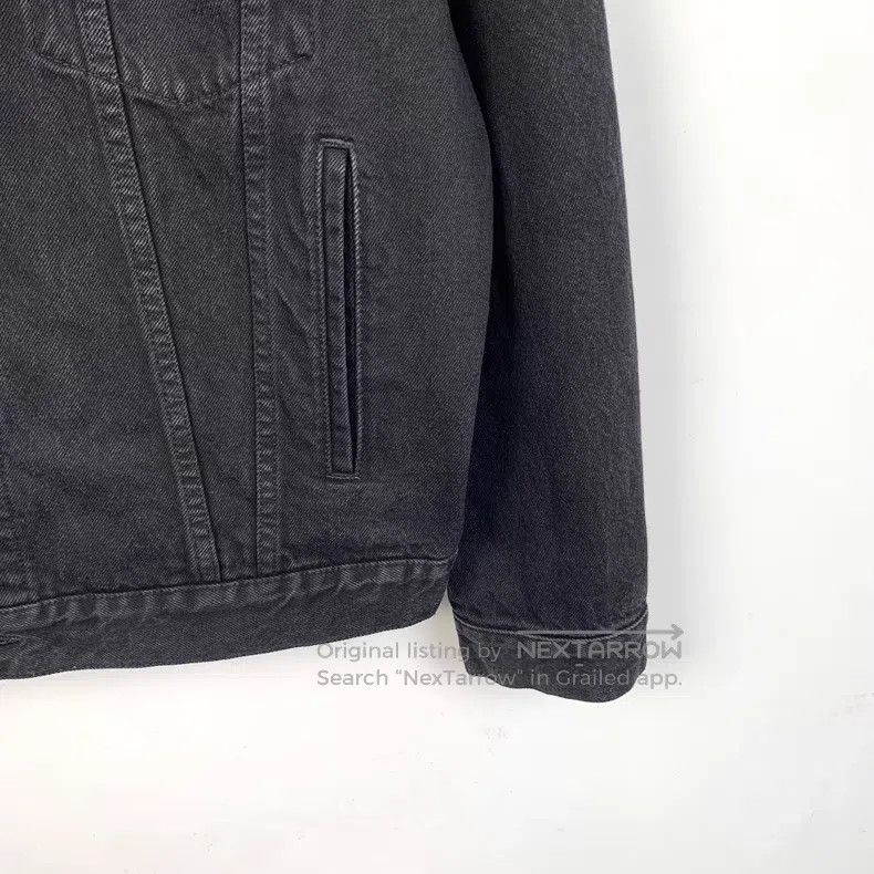 Balenciaga Balenciaga Black-gray logo letter hot-drill lapel cotton l Size XS / US 0-2 / IT 36-38 - 4 Thumbnail