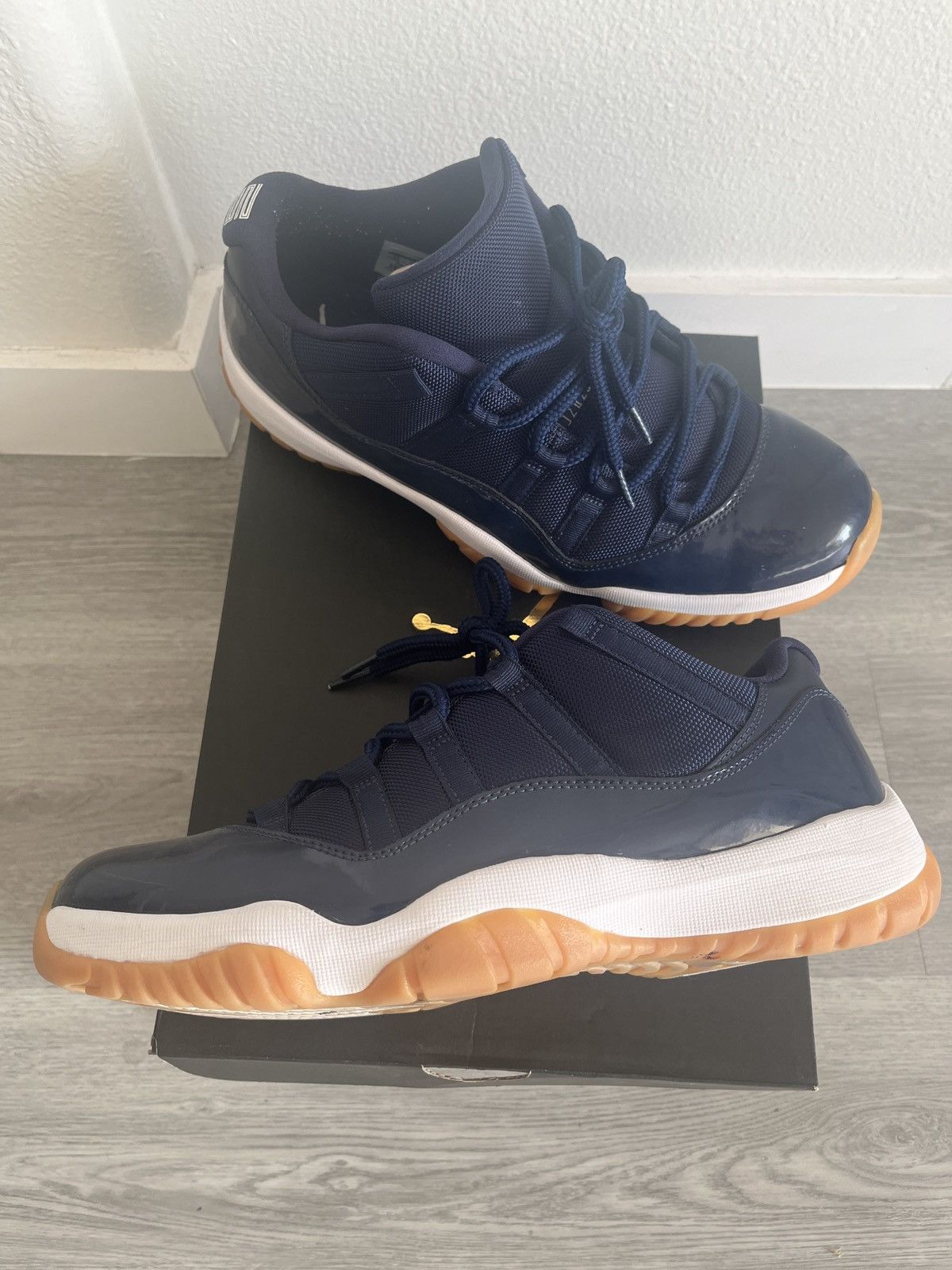 Pre-owned Jordan Nike Jordan 11 Retro Low Midnight Navy Shoes In Blue