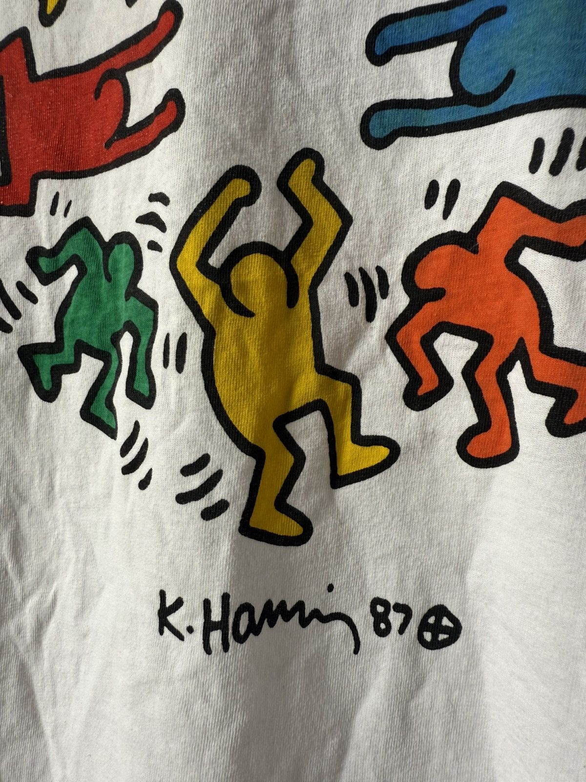 Keith Haring × Vintage Vintage 80s Keith Haring Shirt Size US XXL / EU 58 / 5 - 3 Thumbnail