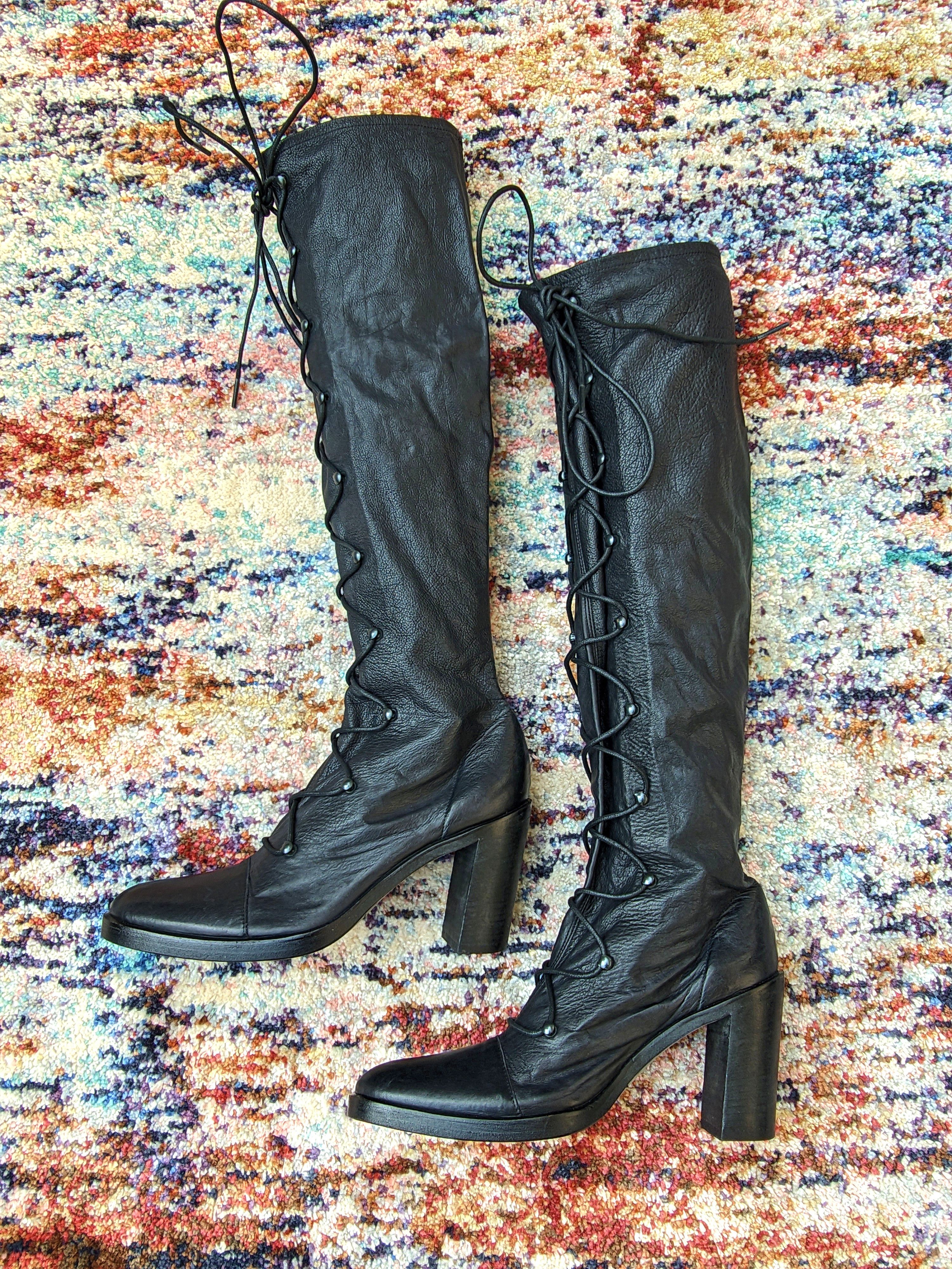 Ann Demeulemeester Ann Demeulemeester women's leather boots Size US 8 / IT 38 - 2 Thumbnail