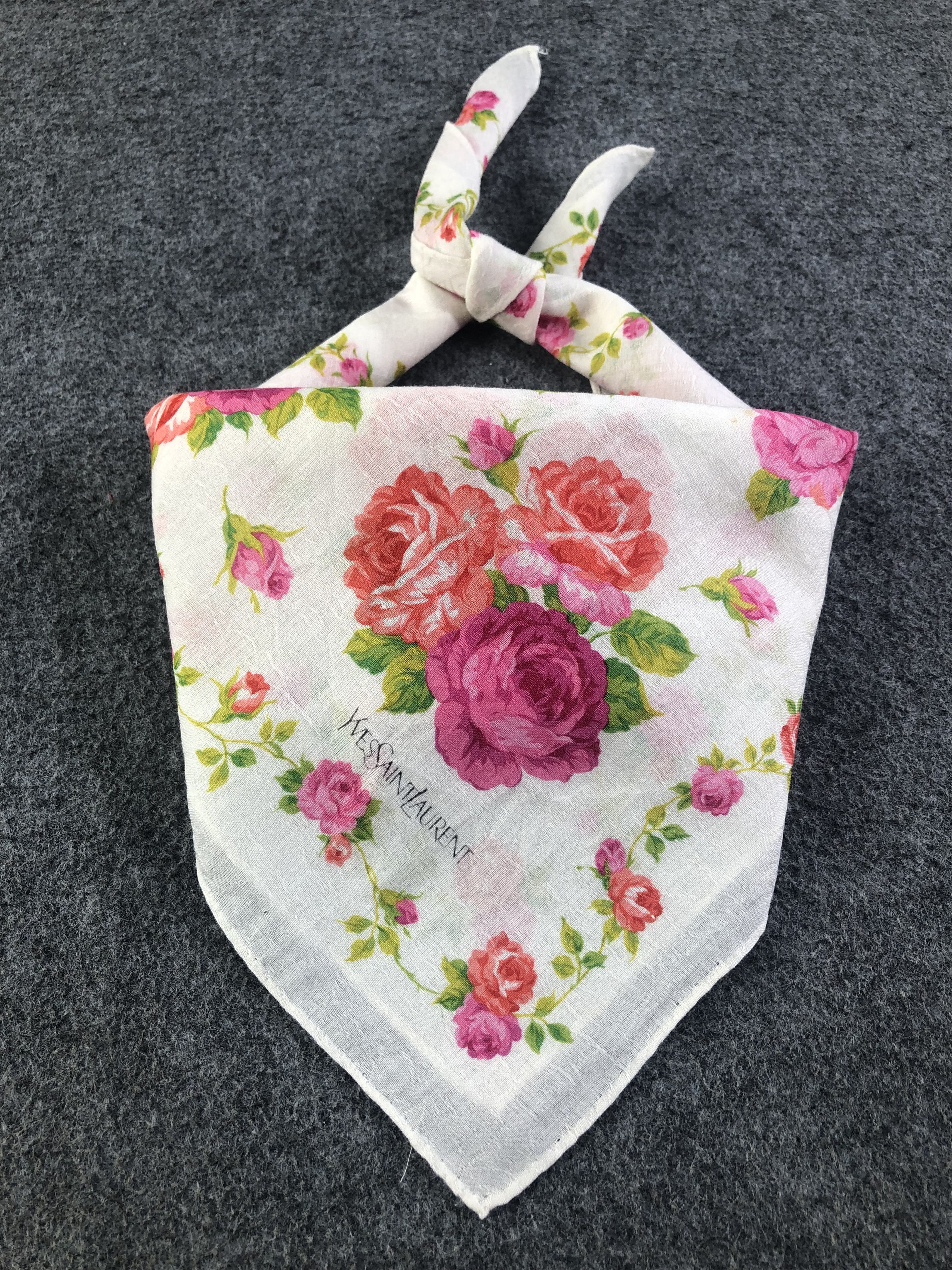 Yves Saint Laurent Yves Saint Laurent Handkerchief / Bandana / Neckerchief Size ONE SIZE - 1 Thumbnail
