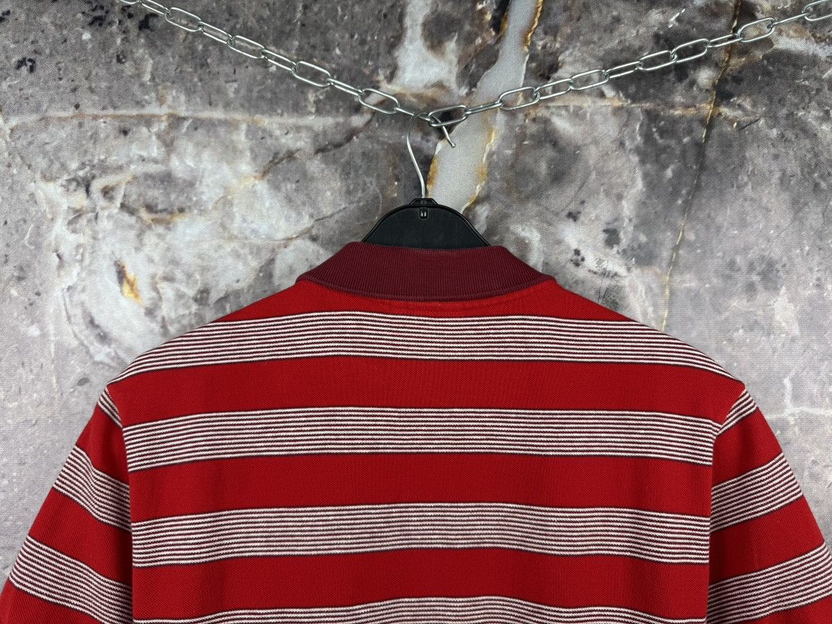Lacoste Lacoste Red Striped Polo Shirt Crocodile Logo Short Sleeve Size US L / EU 52-54 / 3 - 11 Thumbnail