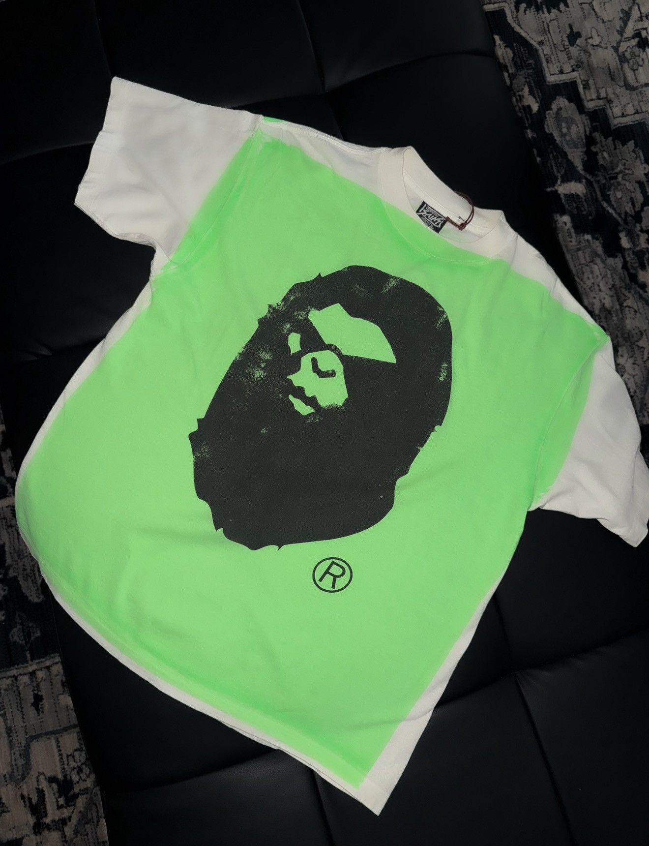 Saint x bape logo t shirt
