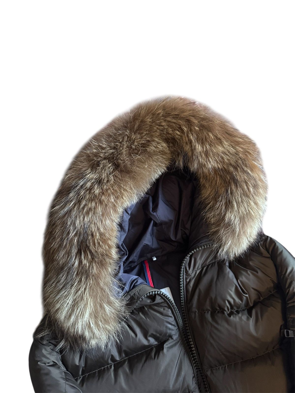 Moncler $2800+ Olive Green Coyote Fur Trim Moncler Size US M / EU 48-50 / 2 - 2 Thumbnail