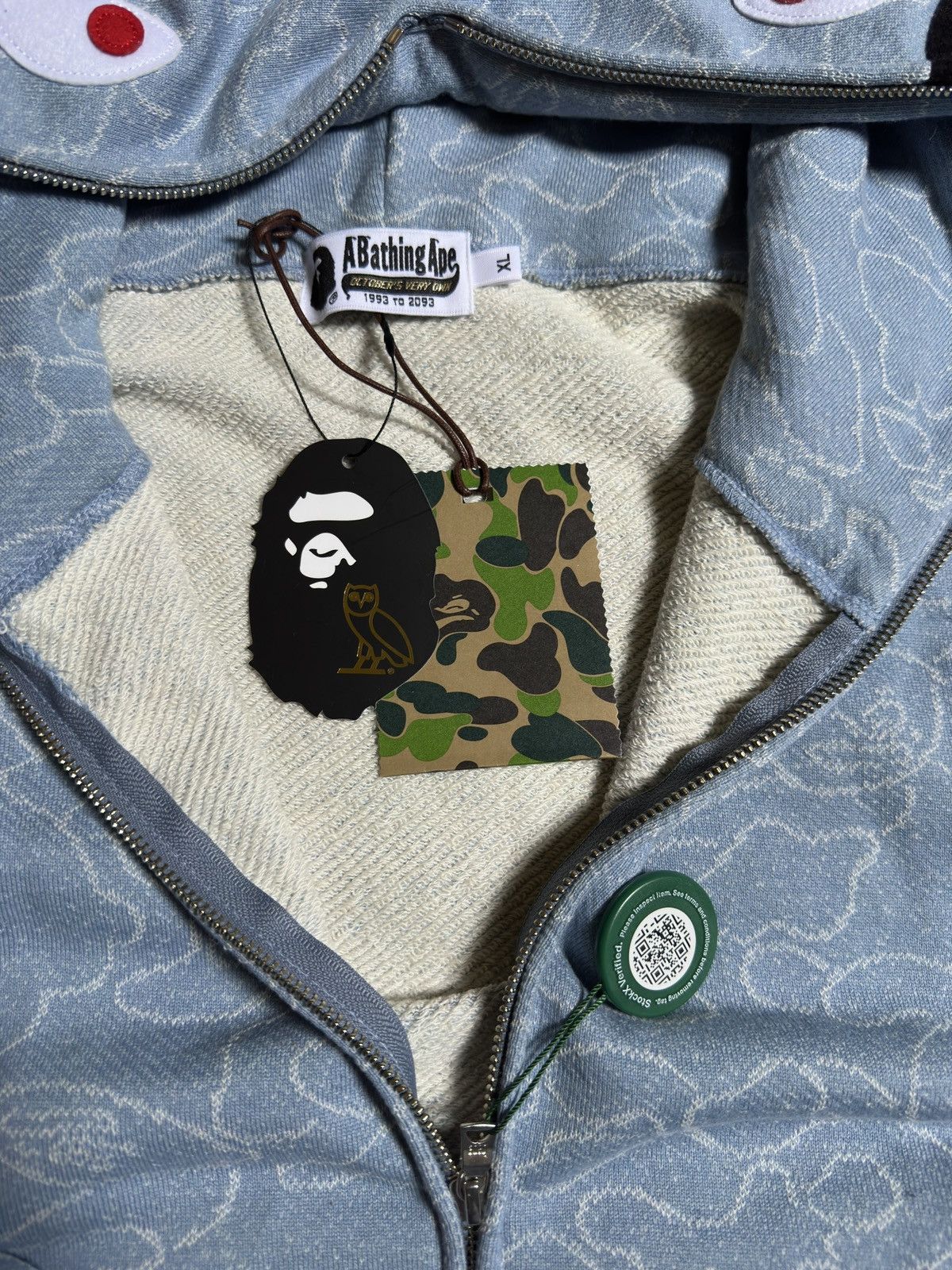 Bape × October's Very Own OVO x BAPE Camo Shark Full-Zip Hoodie Size US XL / EU 56 / 4 - 9 Thumbnail