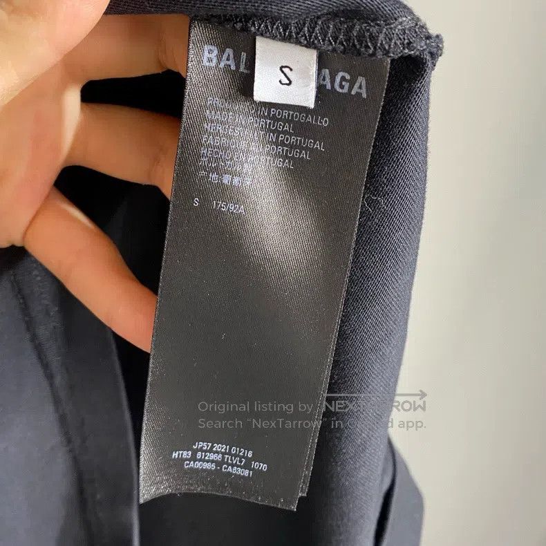 Balenciaga Balenciaga Short-sleeve T-shirt with Paris letter print lo Size US S / EU 44-46 / 1 - 6 Thumbnail