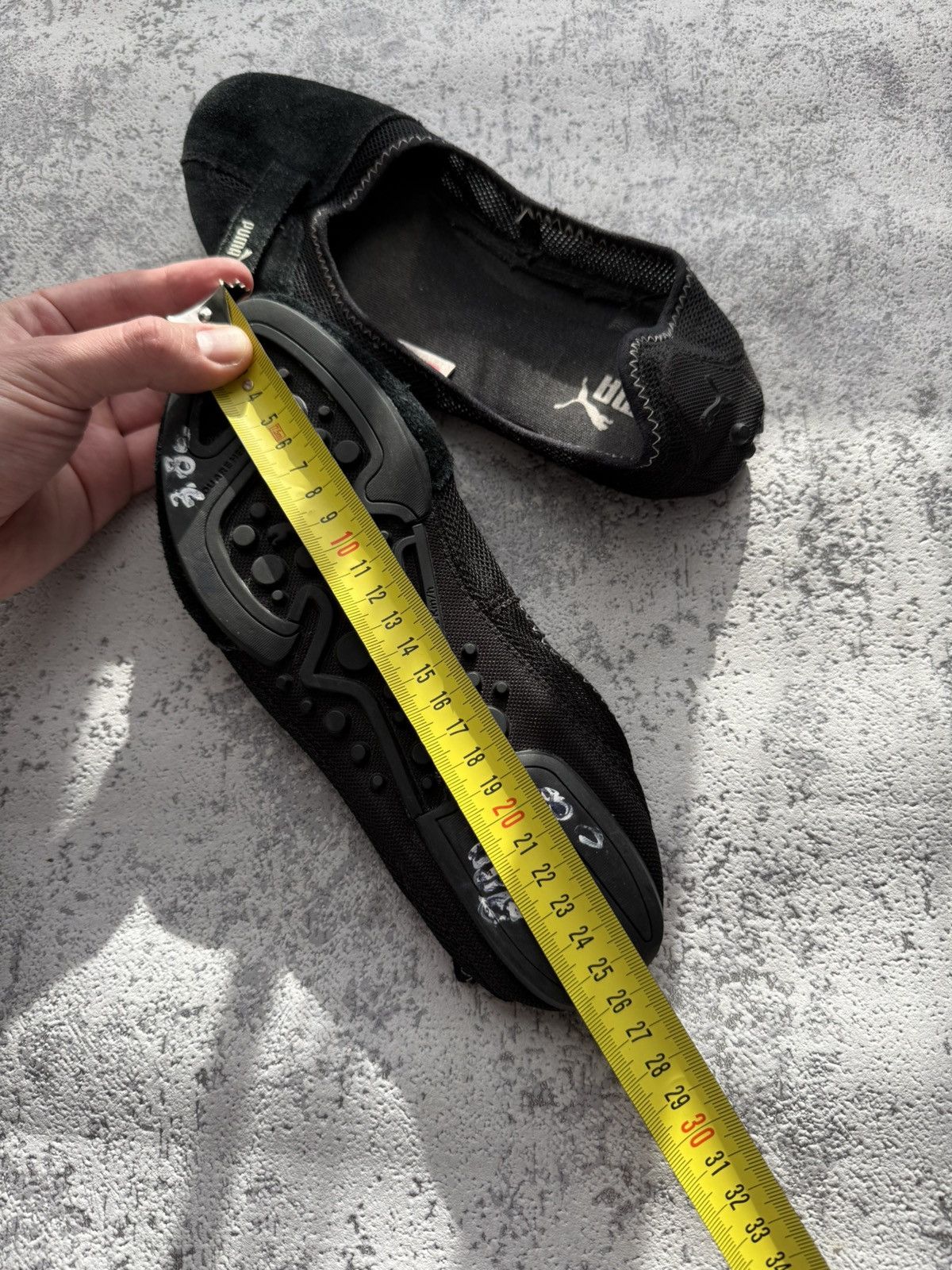 Puma 2000s Puma Flat Ballet Suede Y2K Black Shoes Size in Fact 38 Size US 7.5 / IT 37.5 - 15 Thumbnail